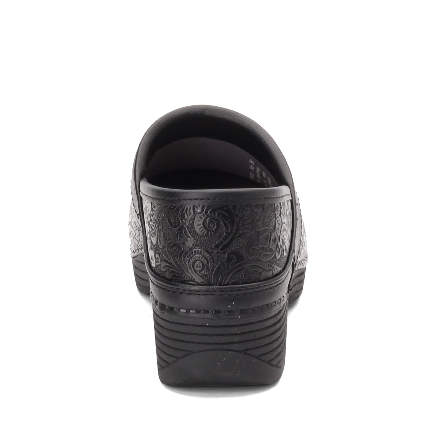 Peltz Shoes Women's Dansko Lt Pro Clog Black Floral 5200-360202