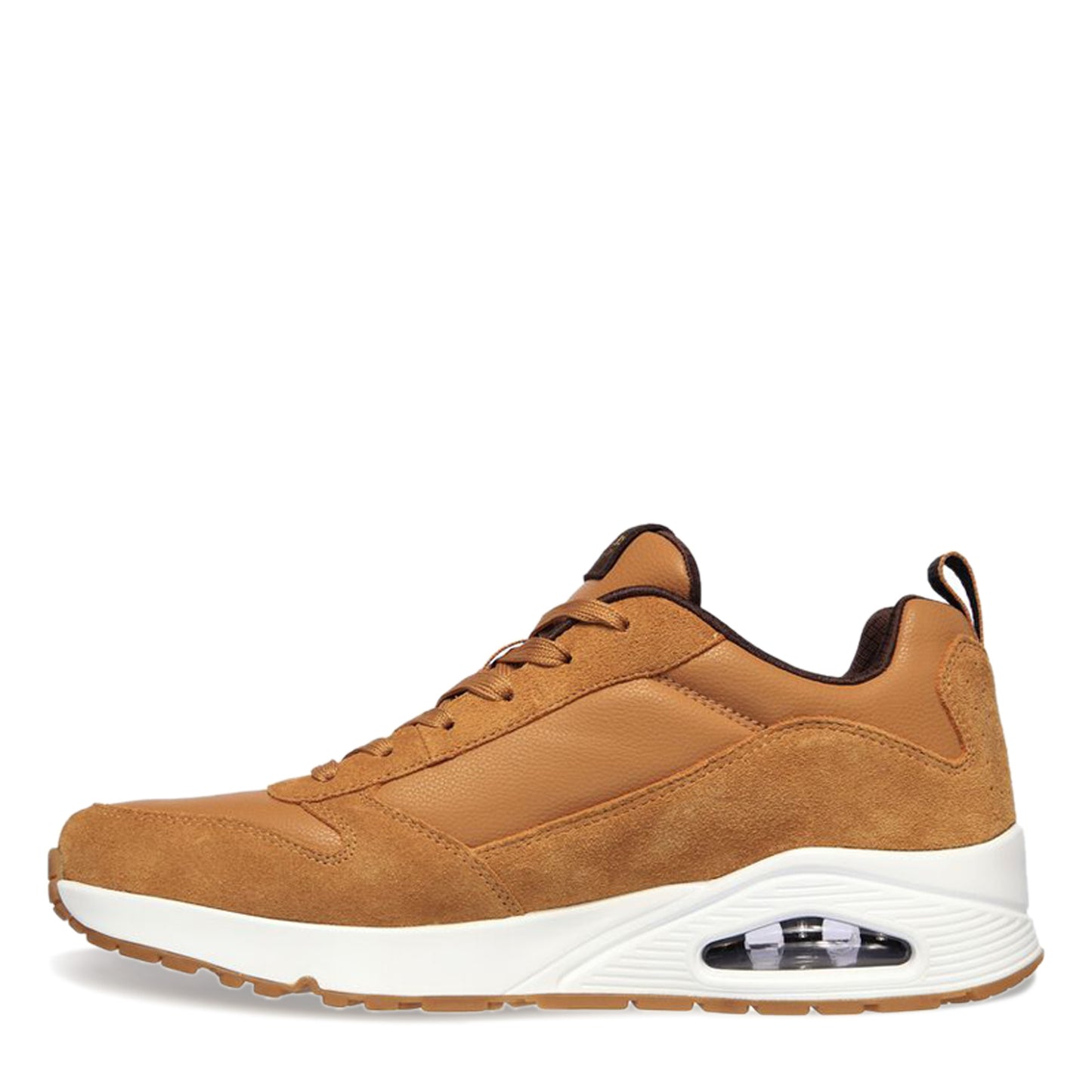 Peltz Shoes Men's Skechers Street Uno - Stacre Sneaker Whiskey 52468-WSK