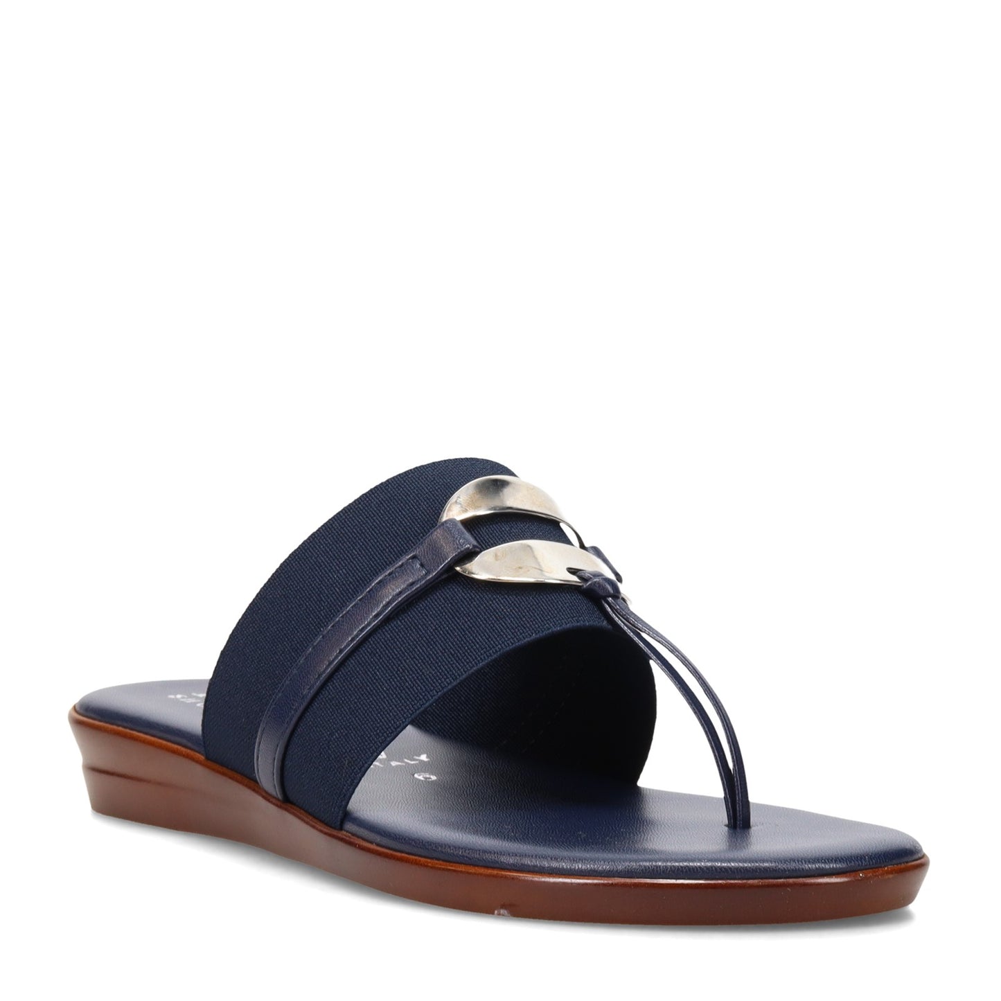 Peltz Shoes Women's Italian Shoemakers Lietty Sandal NAVY 5258S22-NAVY