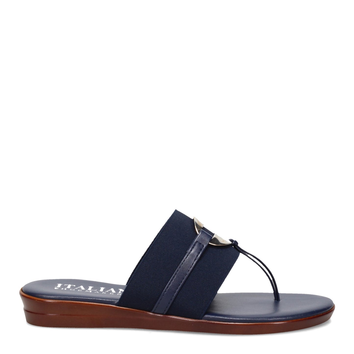 Peltz Shoes Women's Italian Shoemakers Lietty Sandal NAVY 5258S22-NAVY