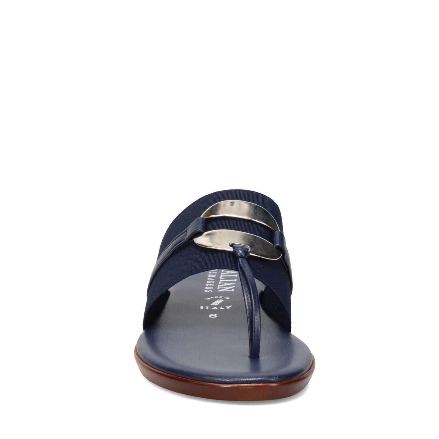 Peltz Shoes Women's Italian Shoemakers Lietty Sandal NAVY 5258S22-NAVY