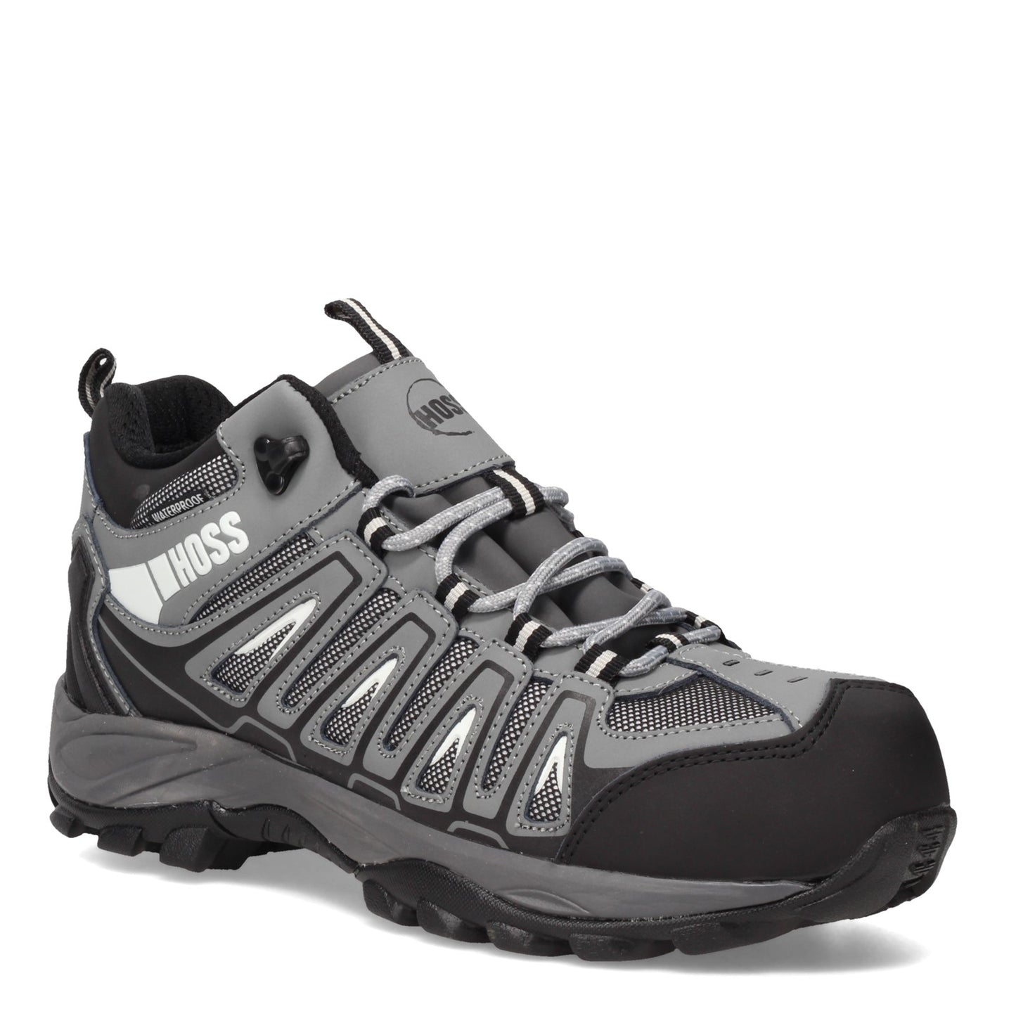 Peltz Shoes Men's Hoss Trail Comp Toe Waterproof Work Boot GRAY 53023