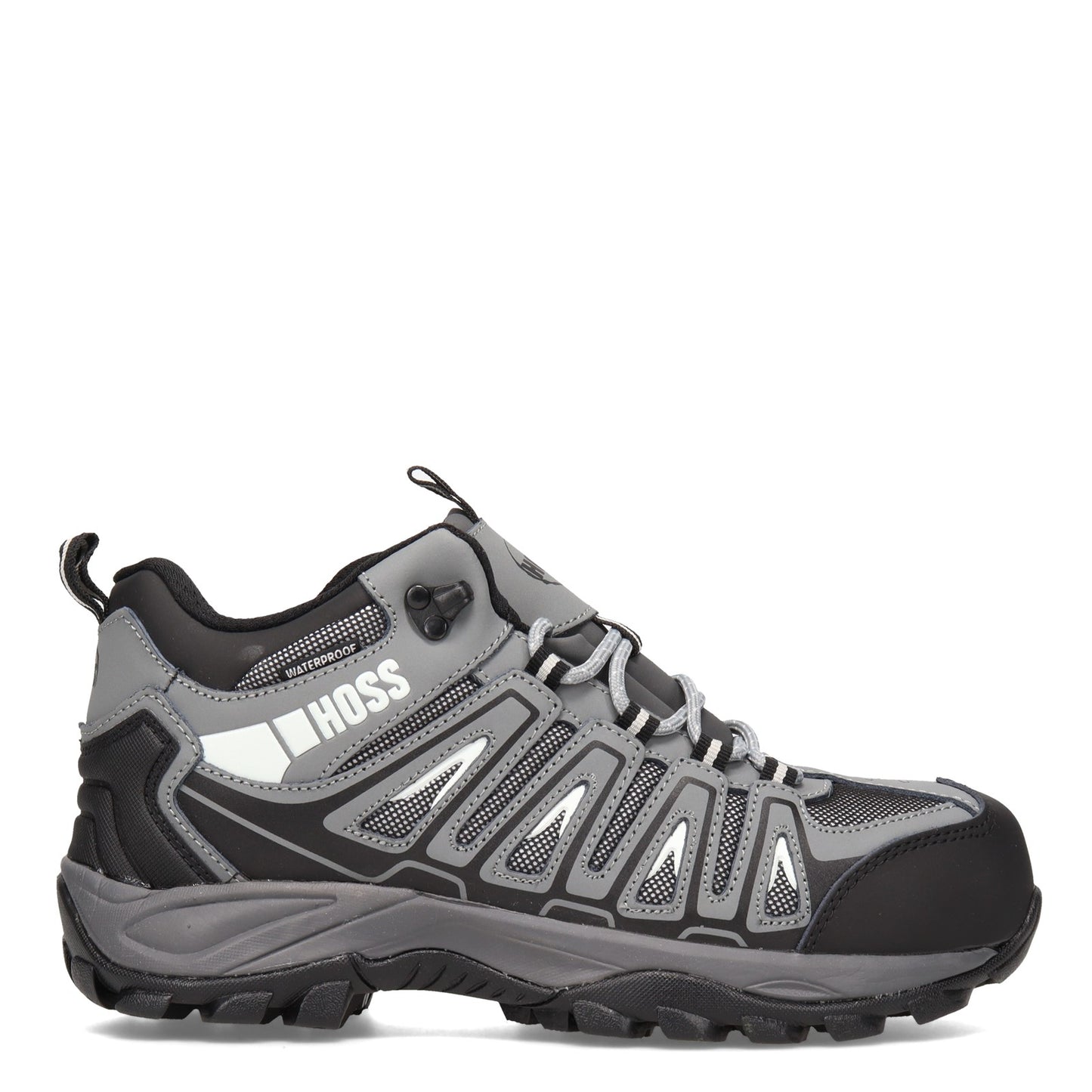 Peltz Shoes Men's Hoss Trail Comp Toe Waterproof Work Boot GRAY 53023