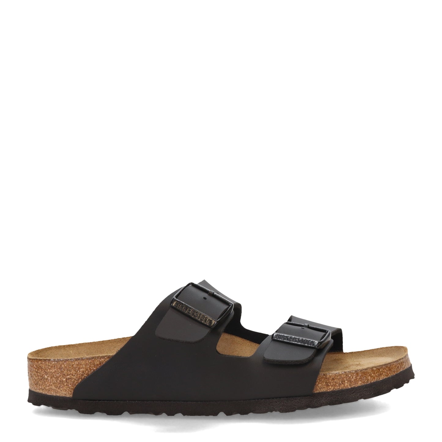 Peltz Shoes Men's Birkenstock Arizona Birko Flor Sandal - Regular Width BLACK BIRKOFLOR 551251 R
