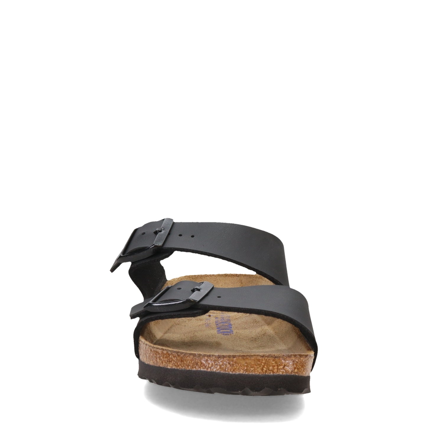 Peltz Shoes Men's Birkenstock Arizona Birko Flor Sandal - Regular Width BLACK BIRKOFLOR 551251 R