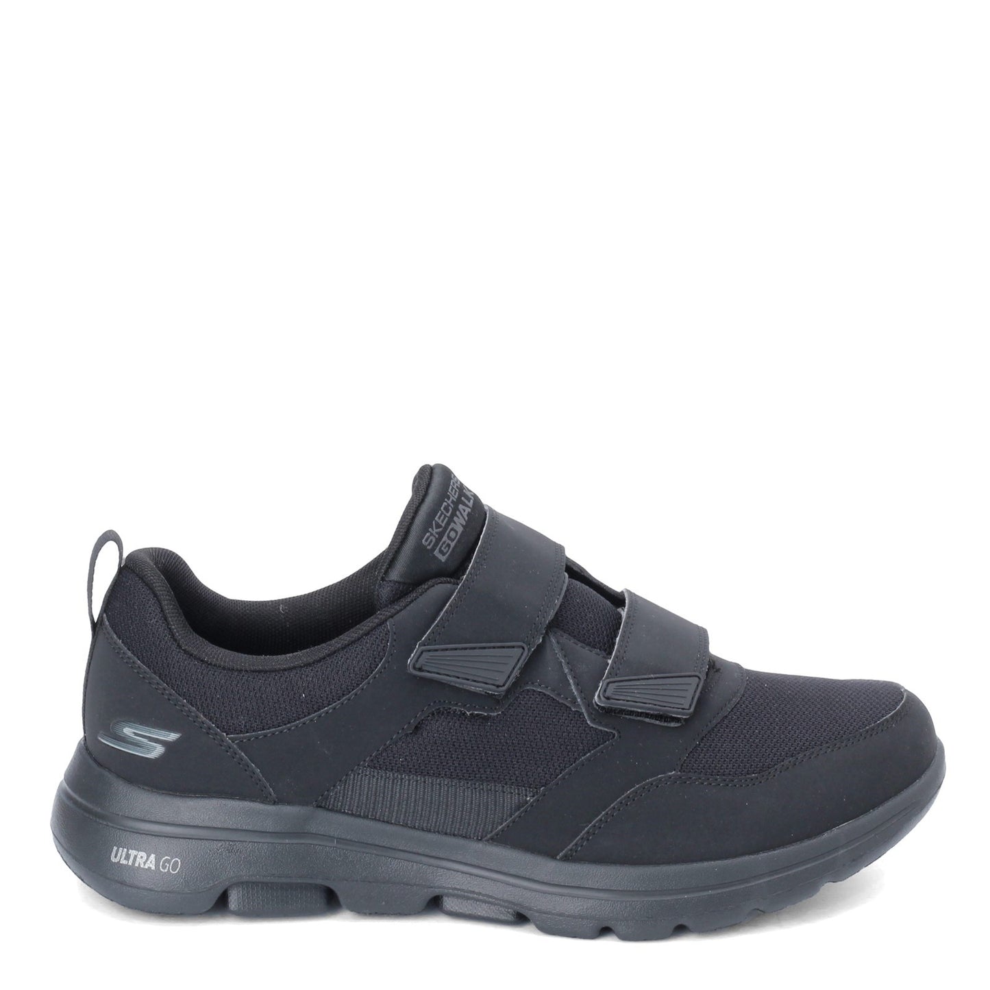 Peltz Shoes Men's Skechers GOwalk 5 - Wistful Sneaker - Wide Width SOLID BLACK 55515EWW-BBK
