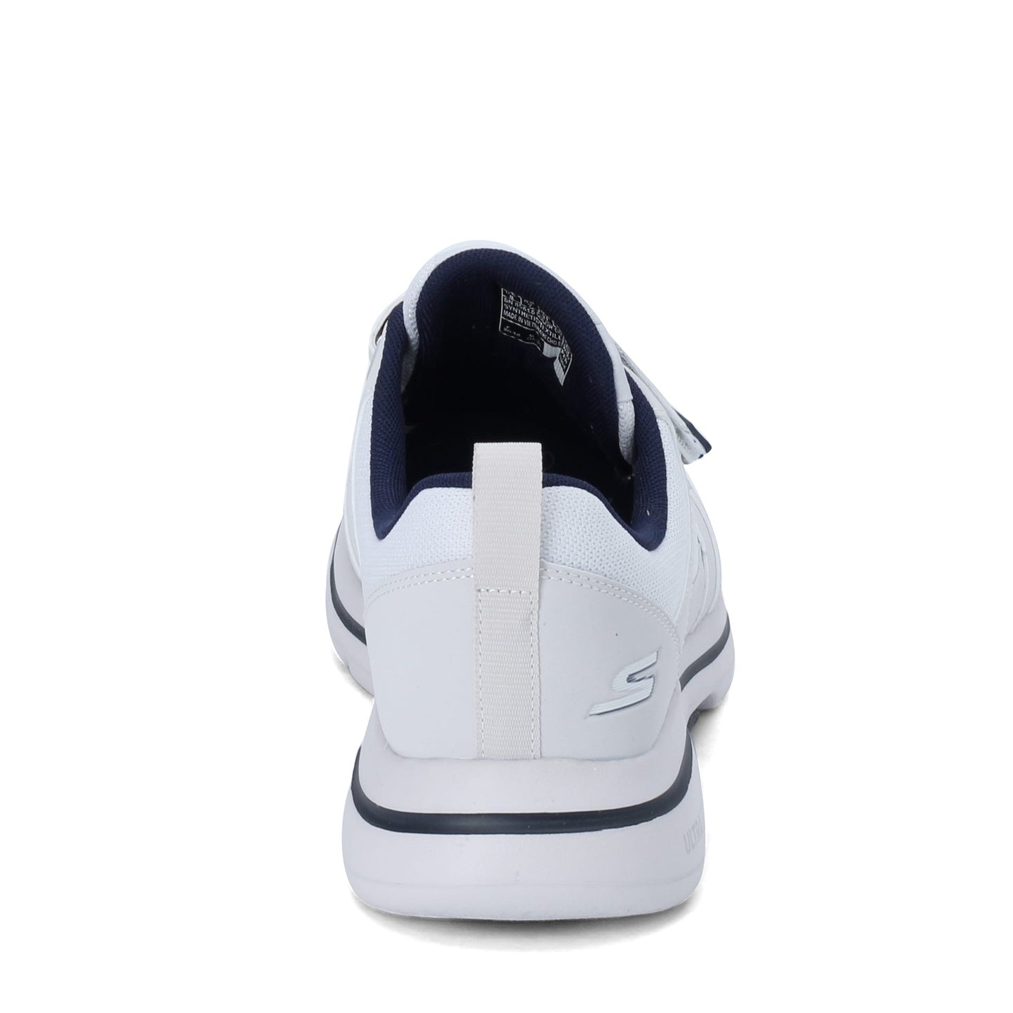 Peltz Shoes Men's Skechers GOwalk 5 - Wistful Sneaker WHITE NAVY 55515-WNV