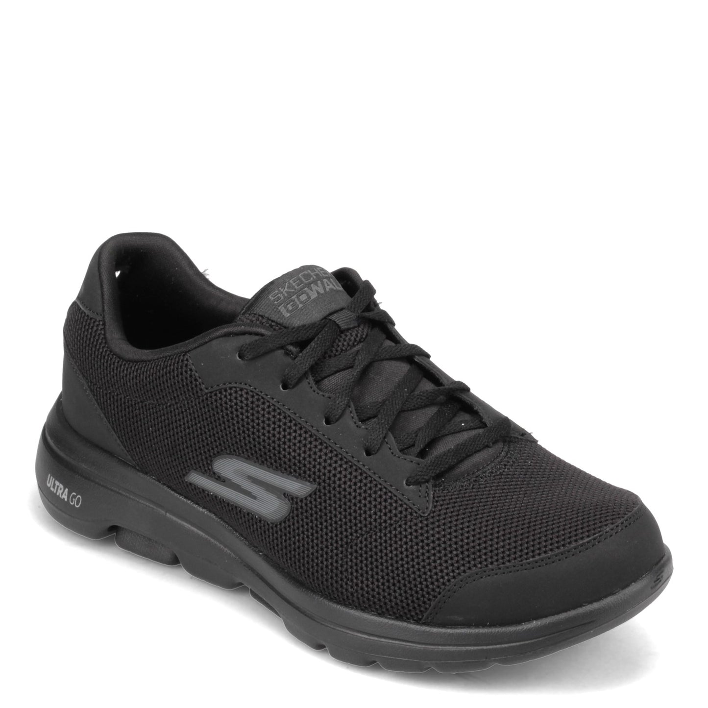 Peltz Shoes Men's Skechers Go Walk 5 - Demitasse Sneaker - Wide Width BLACK 55519EWW-BBK