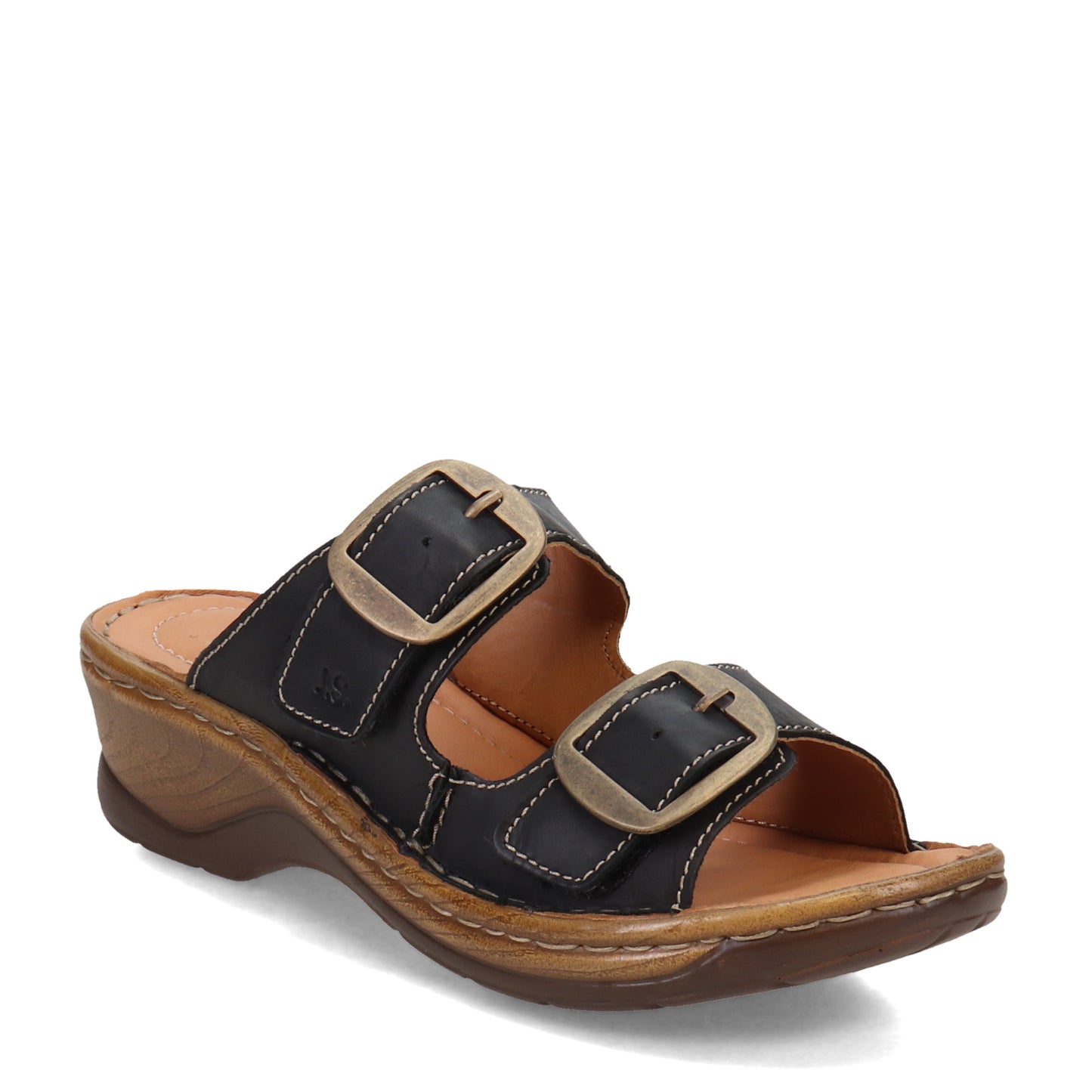 Peltz Shoes Women's Josef Seibel Catalonia 76 Sandal BLACK 56576-95100