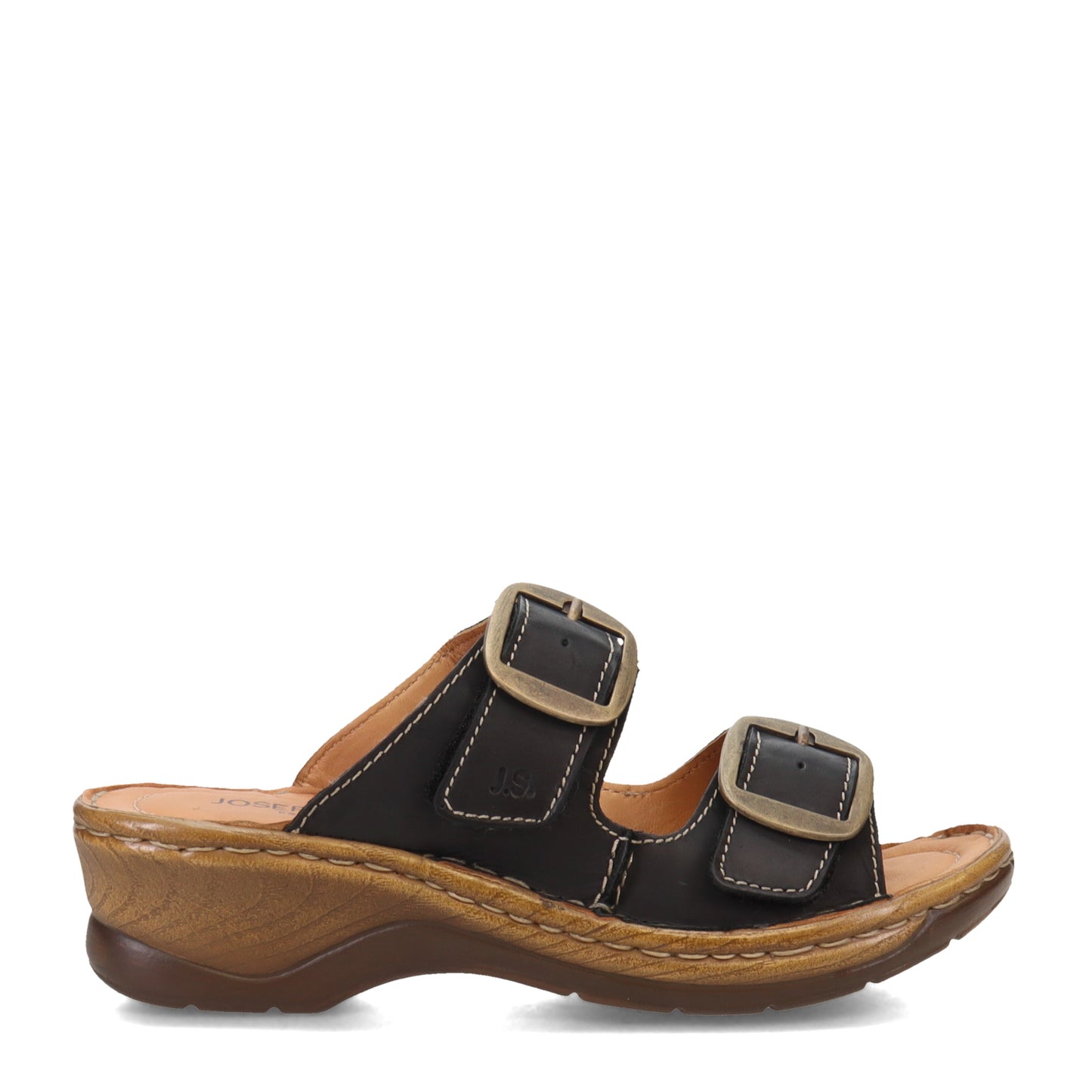 Peltz Shoes Women's Josef Seibel Catalonia 76 Sandal BLACK 56576-95100
