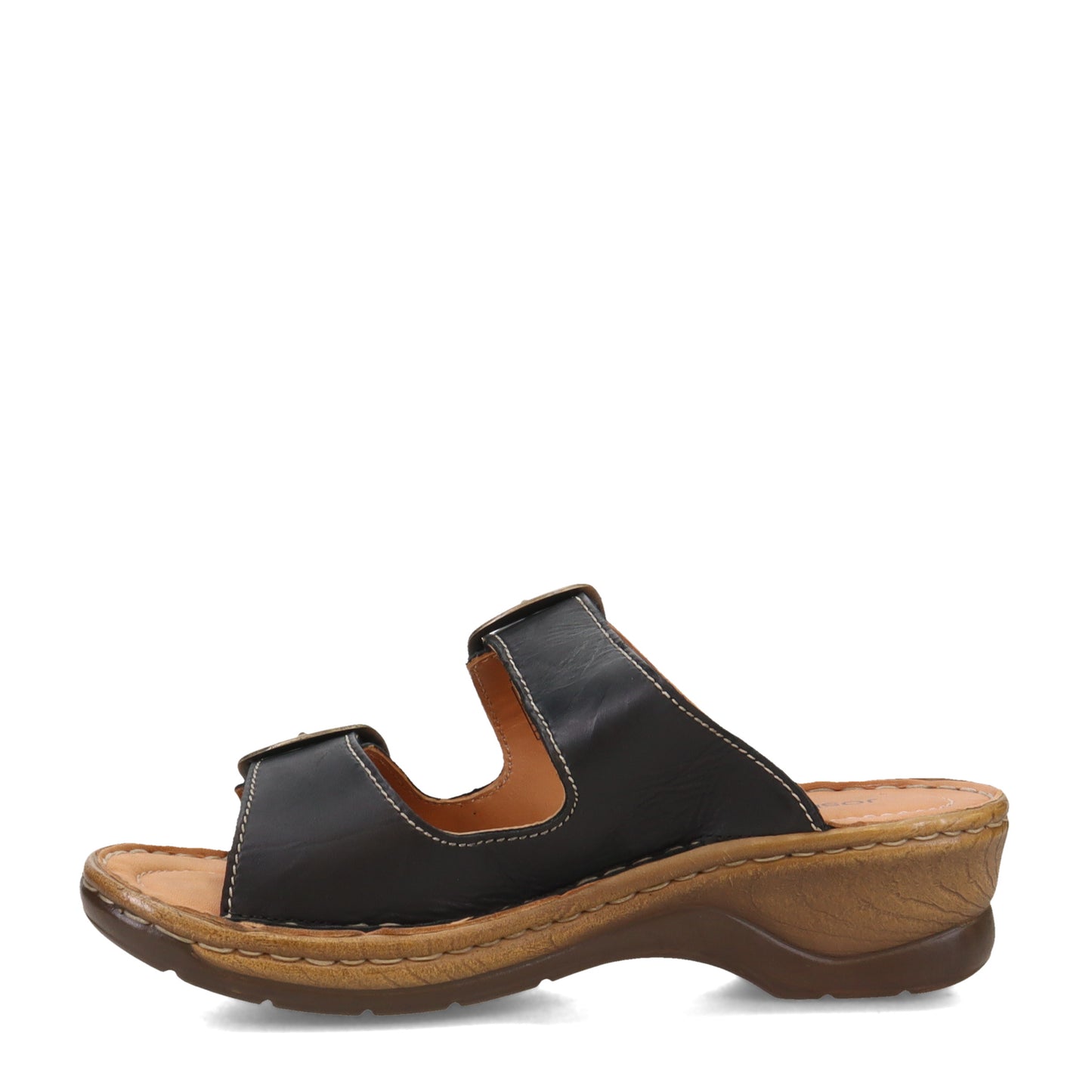 Peltz Shoes Women's Josef Seibel Catalonia 76 Sandal BLACK 56576-95100