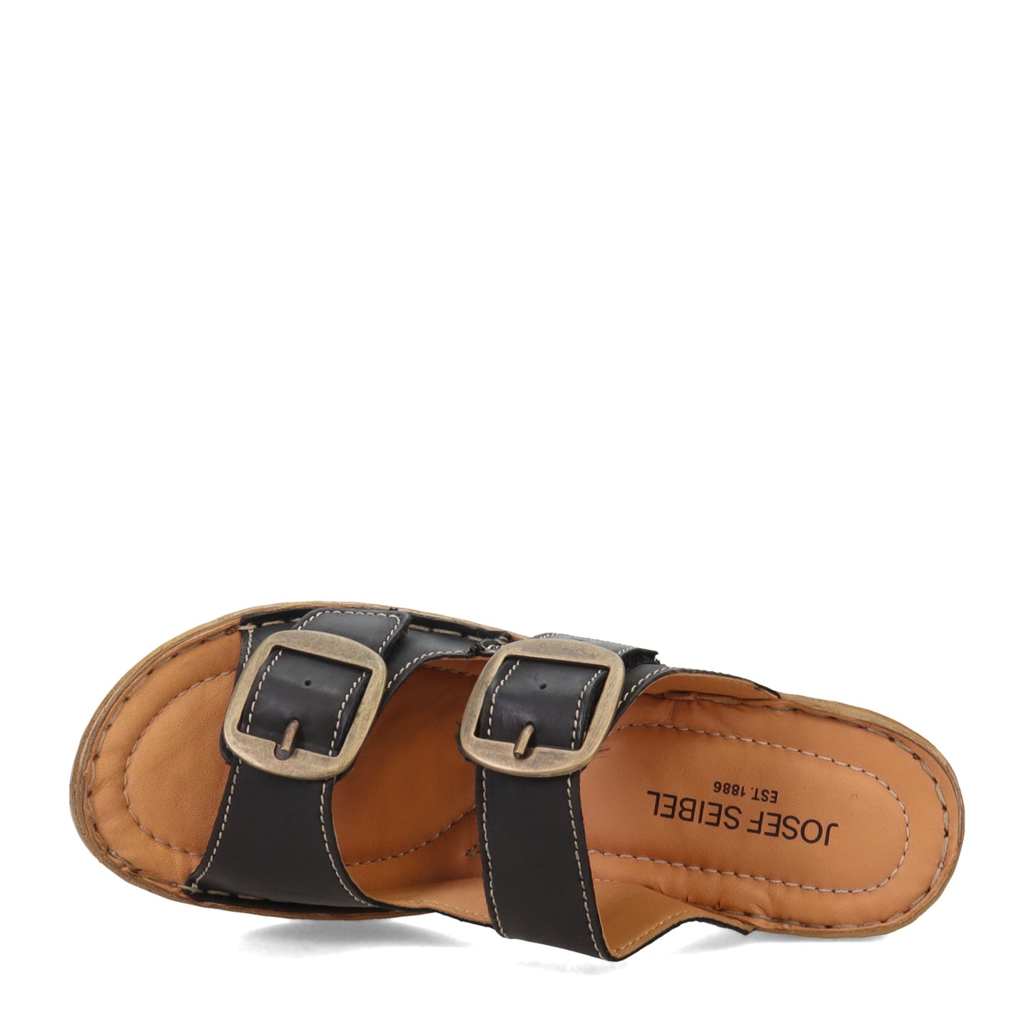 Peltz Shoes Women's Josef Seibel Catalonia 76 Sandal BLACK 56576-95100