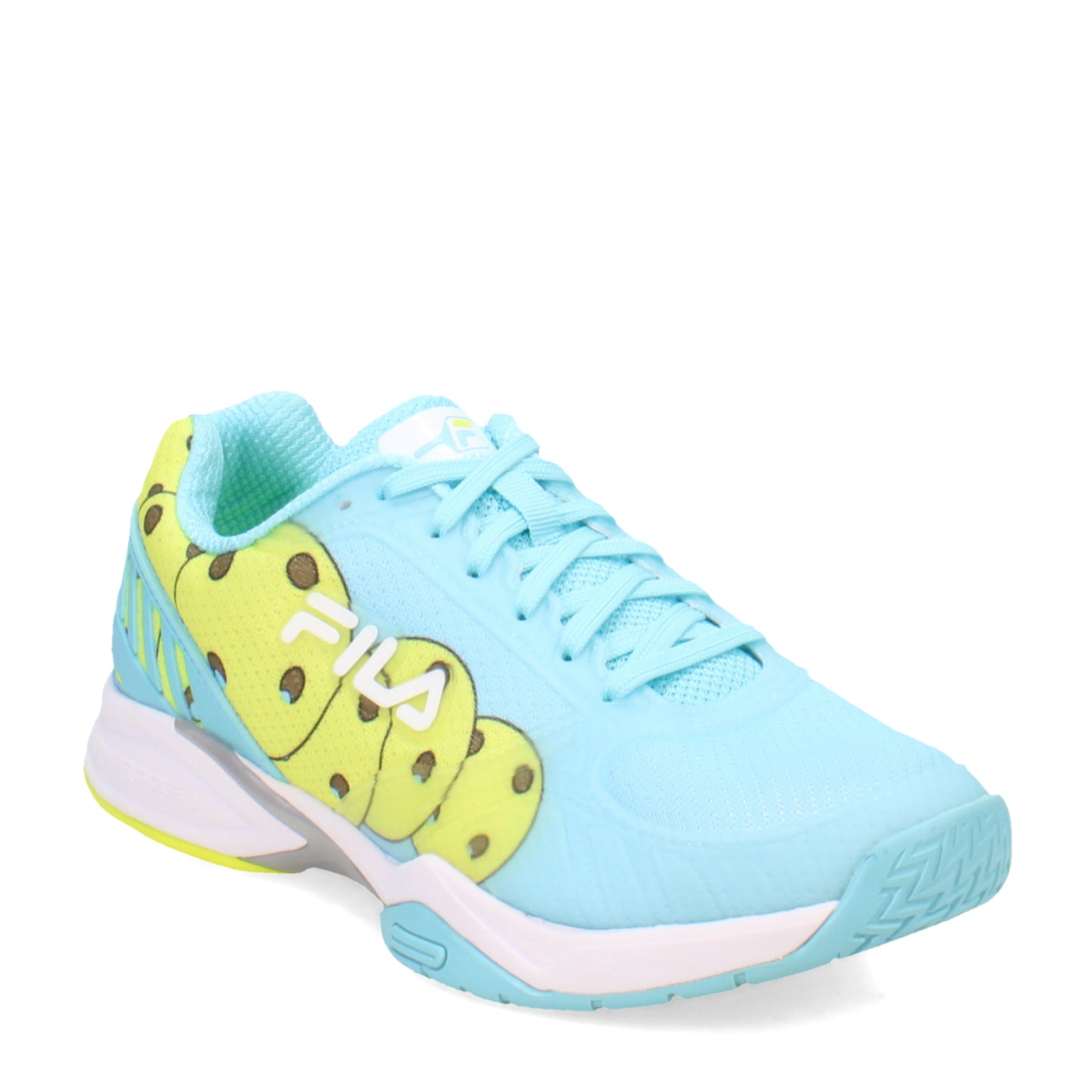 Peltz Shoes Women's Fila Volley Zone Pickleball Shoe BFSH/WHT/SFTY 5PM00598-425
