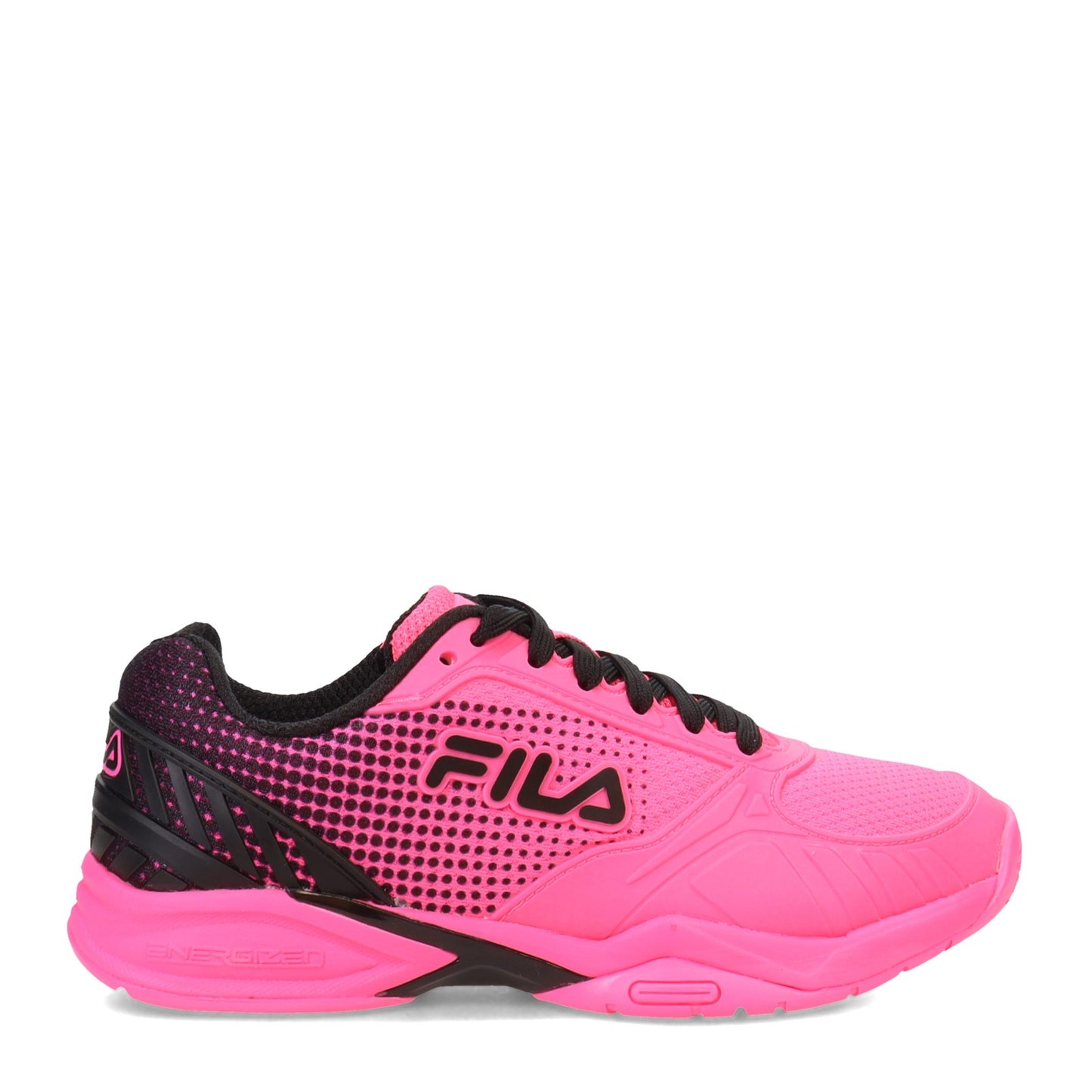 Peltz Shoes Women's Fila Volley Zone Pickleball Shoe KOPK/BLK/KOPK 5PM00599-660
