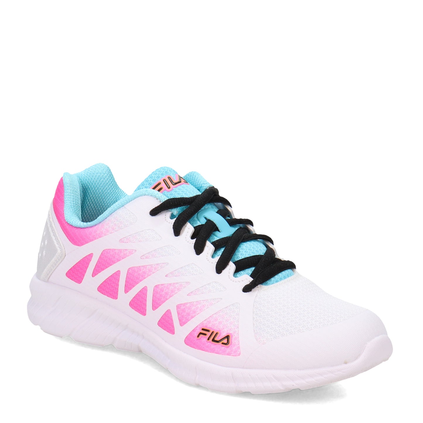 Peltz Shoes Women's Fila Memory Fantom 6 Running Shoe WHITE MULTI 5RM01650-149