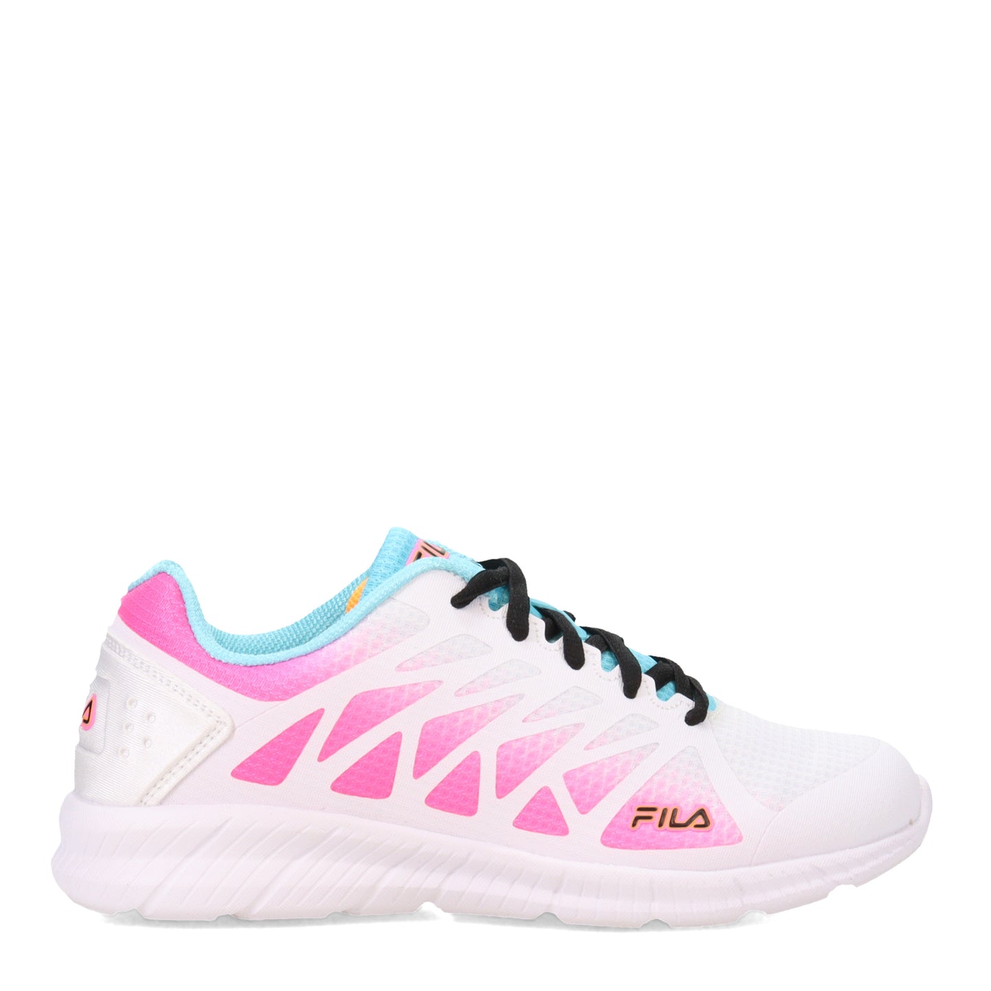 Peltz Shoes Women's Fila Memory Fantom 6 Running Shoe WHITE MULTI 5RM01650-149