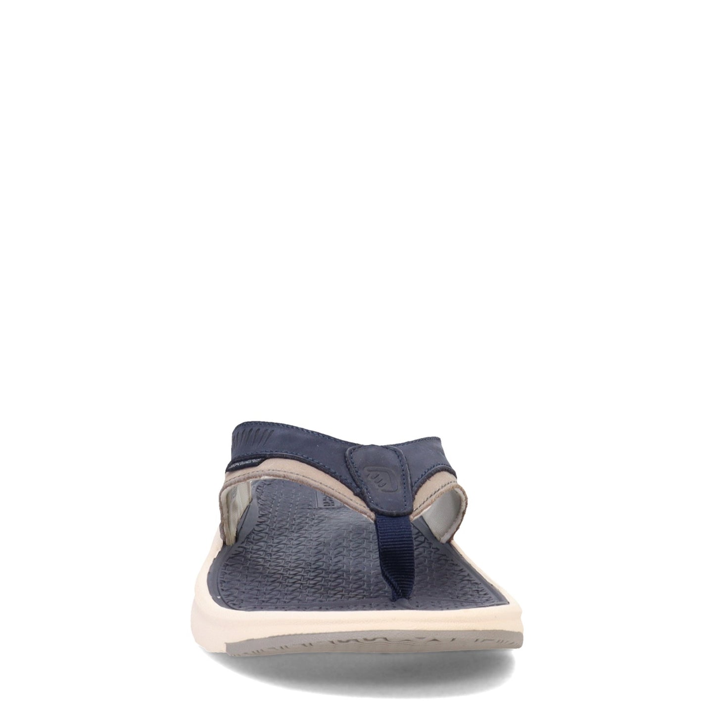 Peltz Shoes Men's Skuze Stingray Sandal GREY NAVY 6-01