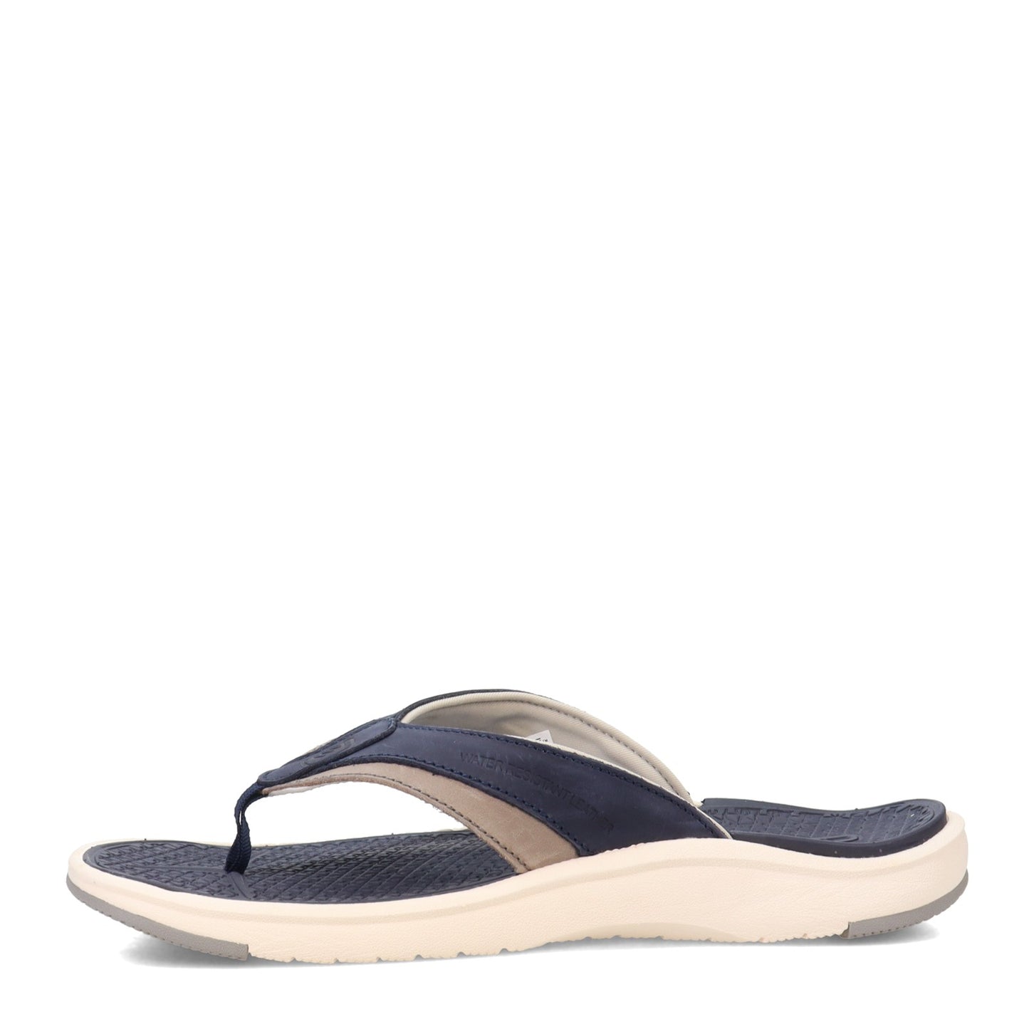 Peltz Shoes Men's Skuze Stingray Sandal GREY NAVY 6-01