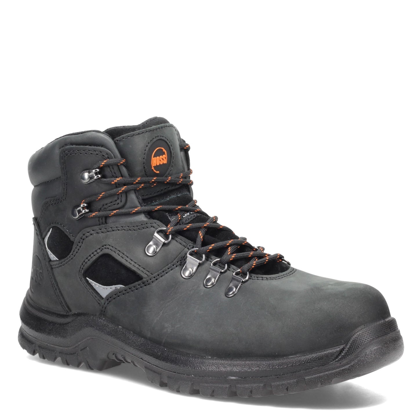 Peltz Shoes Men's Hoss Adam Steel Toe Work Boot BLACK 60122