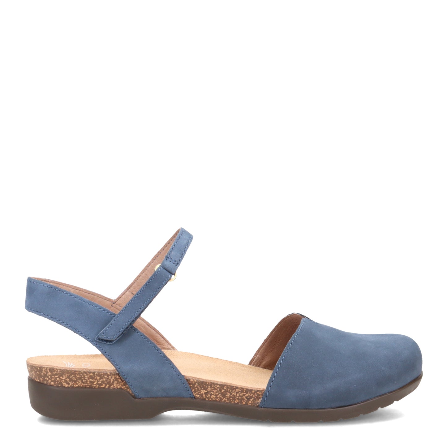 Peltz Shoes Women's Dansko Rowan Flat Navy 6025-755300