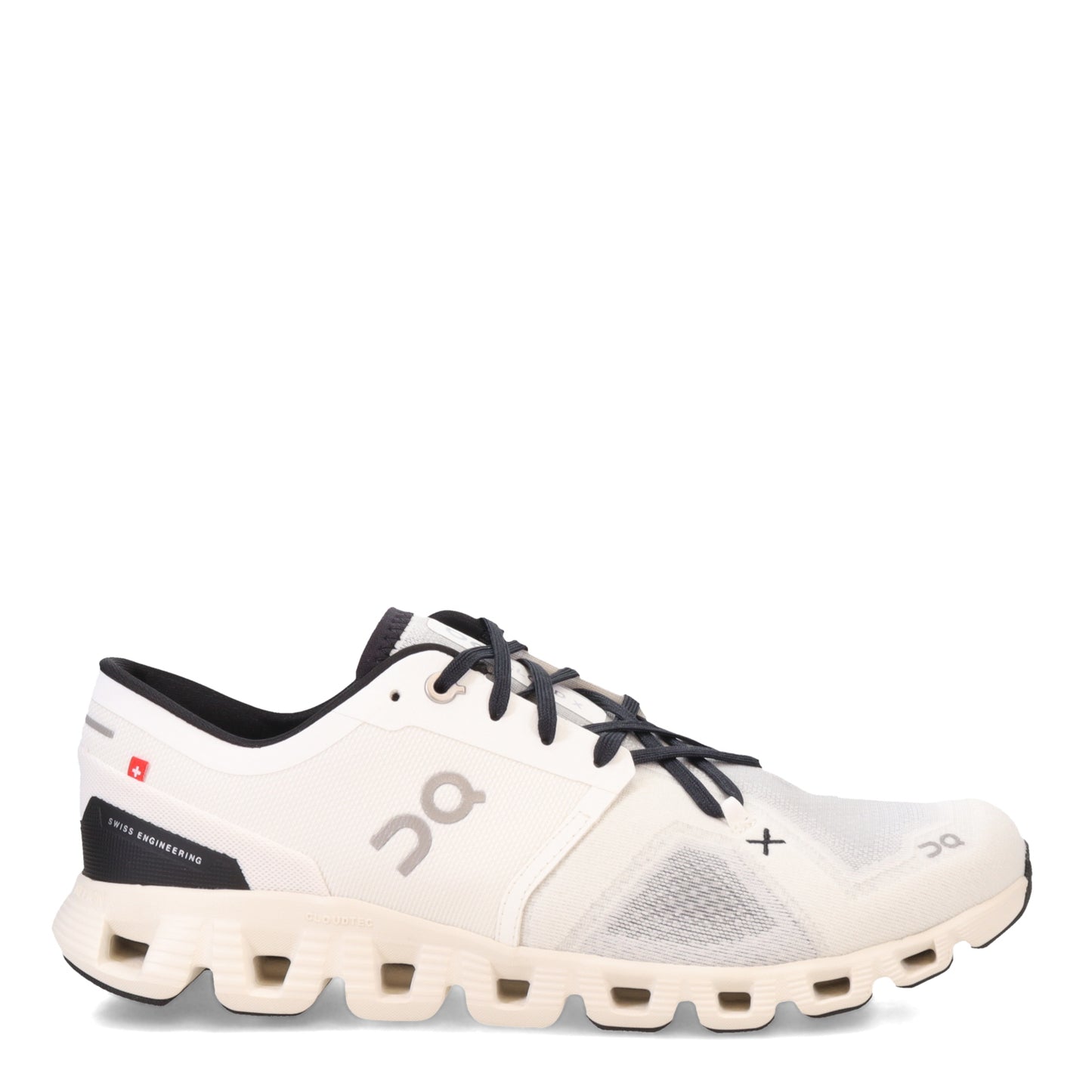 Peltz Shoes Men's On Running Cloud X 3 Running Shoe IVORY/BLACK 60.98706