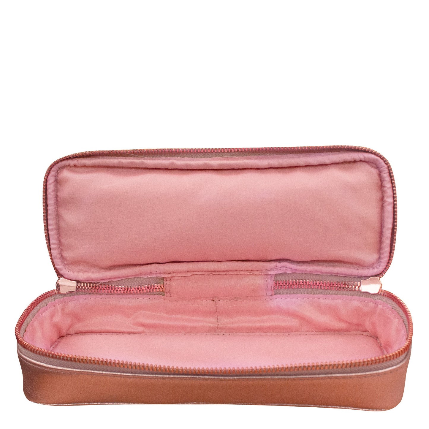 Peltz Shoes Women's ILI Duo Cosmetic Case Rose 6203-ROSE