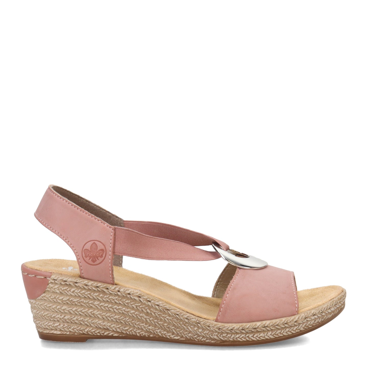 Peltz Shoes Women's Rieker Fanni H6 Sandal DARKROSE 624H6-31