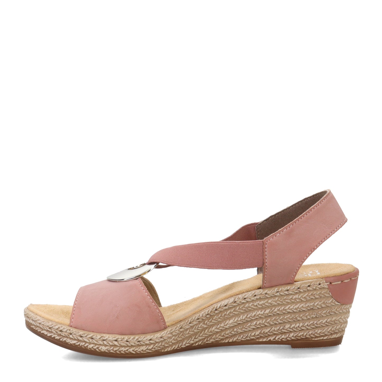 Peltz Shoes Women's Rieker Fanni H6 Sandal DARKROSE 624H6-31