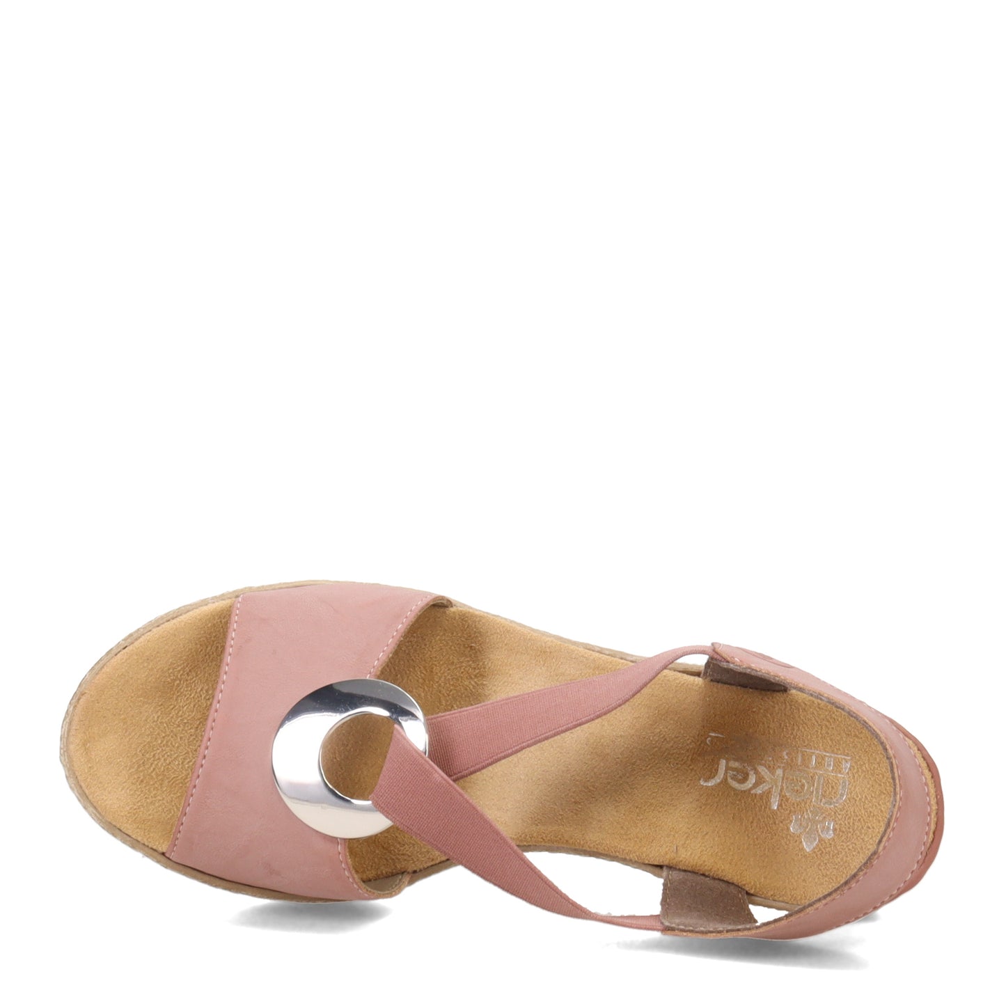 Peltz Shoes Women's Rieker Fanni H6 Sandal DARKROSE 624H6-31
