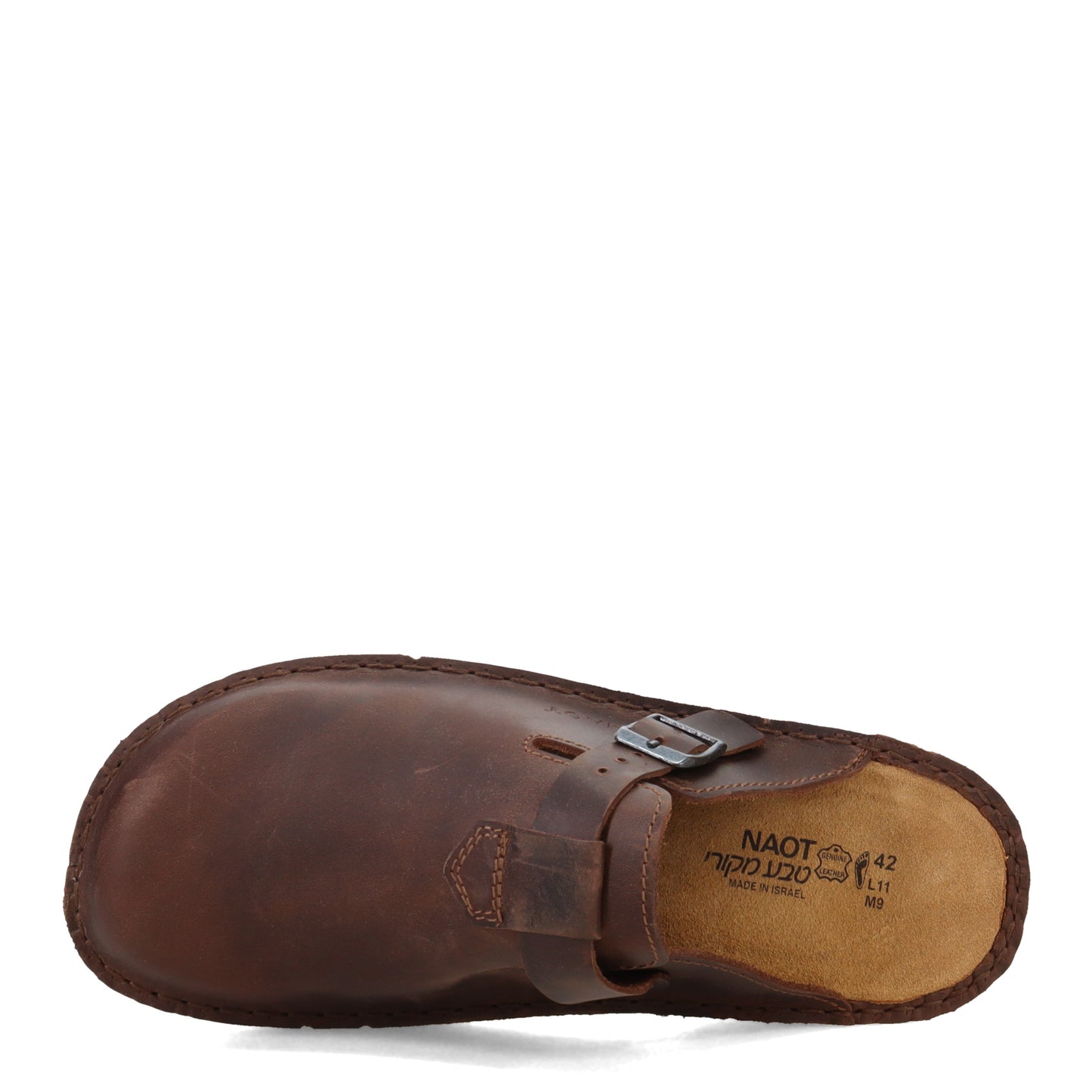 Peltz Shoes Men's Naot Fiord Clog Crazy Horse Brown 62721-483
