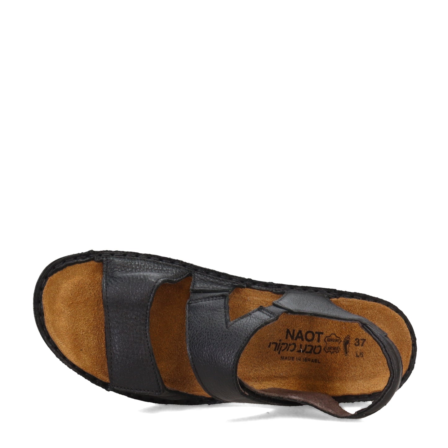 Peltz Shoes Women's Naot Enid Sandal JET Black 63082-277