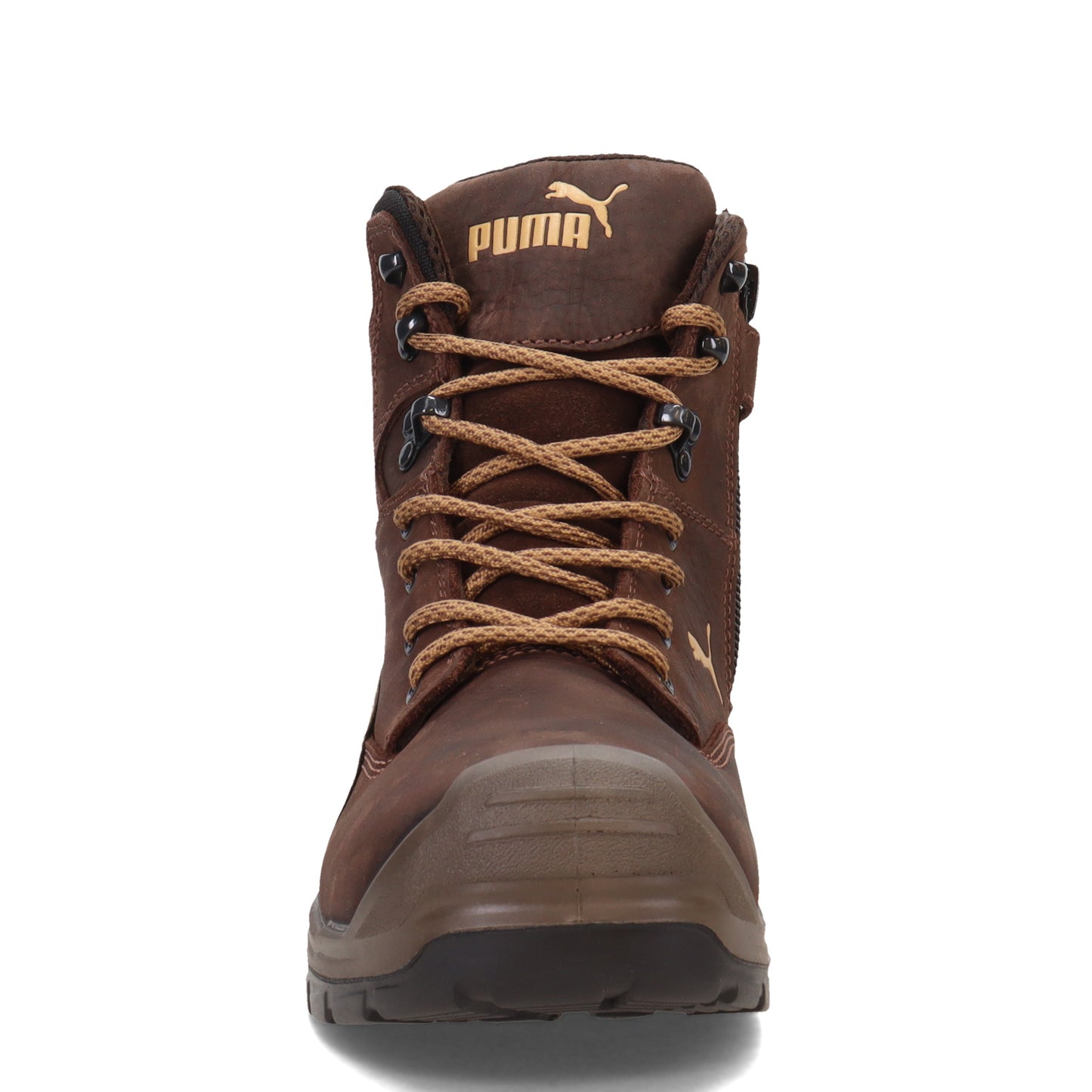 Peltz Shoes Men's Puma Conquest 7 Inch Soft Toe Work Boot BROWN 630915