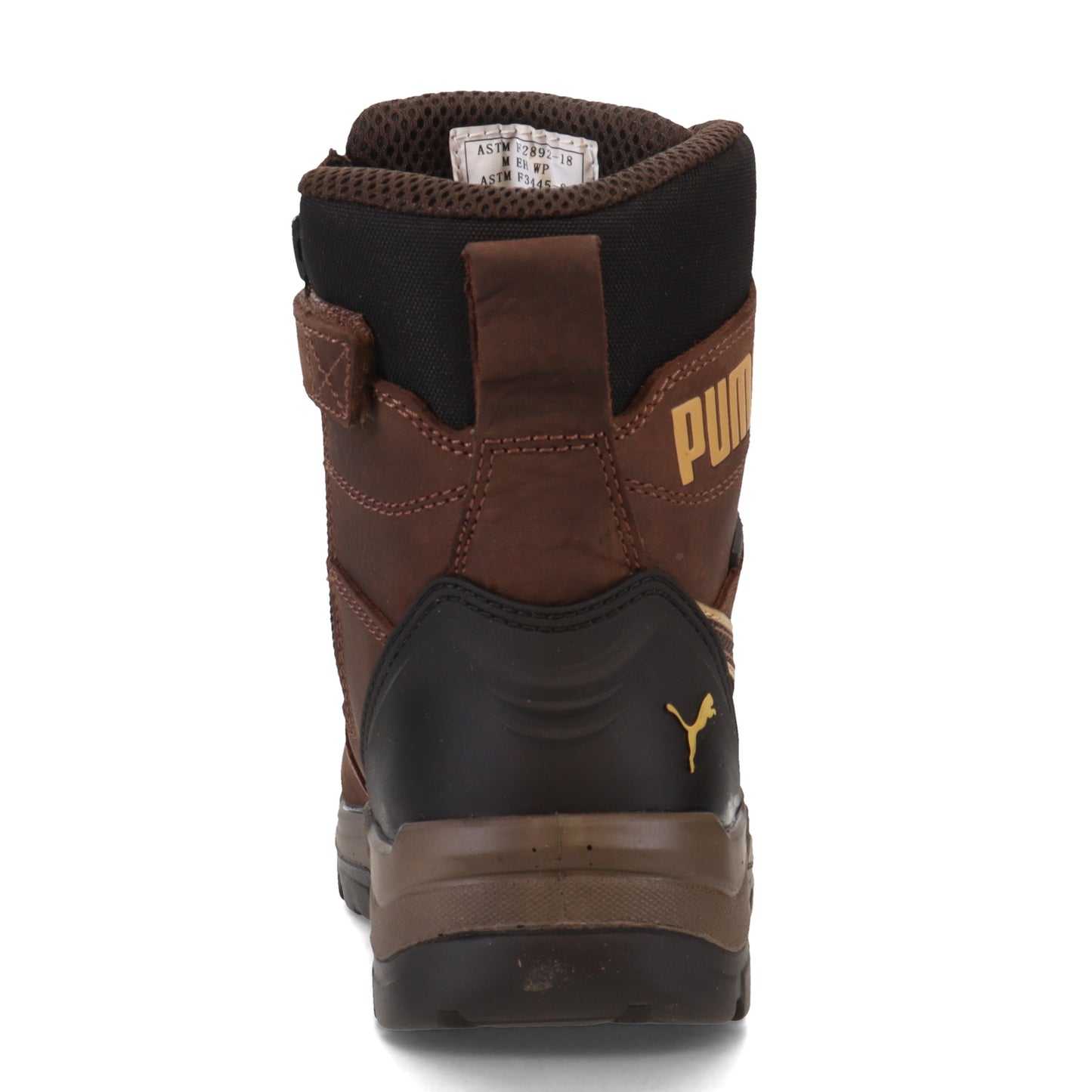 Peltz Shoes Men's Puma Conquest 7 Inch Soft Toe Work Boot BROWN 630915