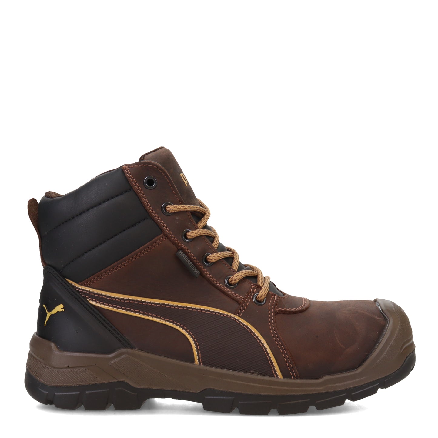 Peltz Shoes Men's PUMA Safety Tornado 6in Soft Toe Boot BROWN 630925