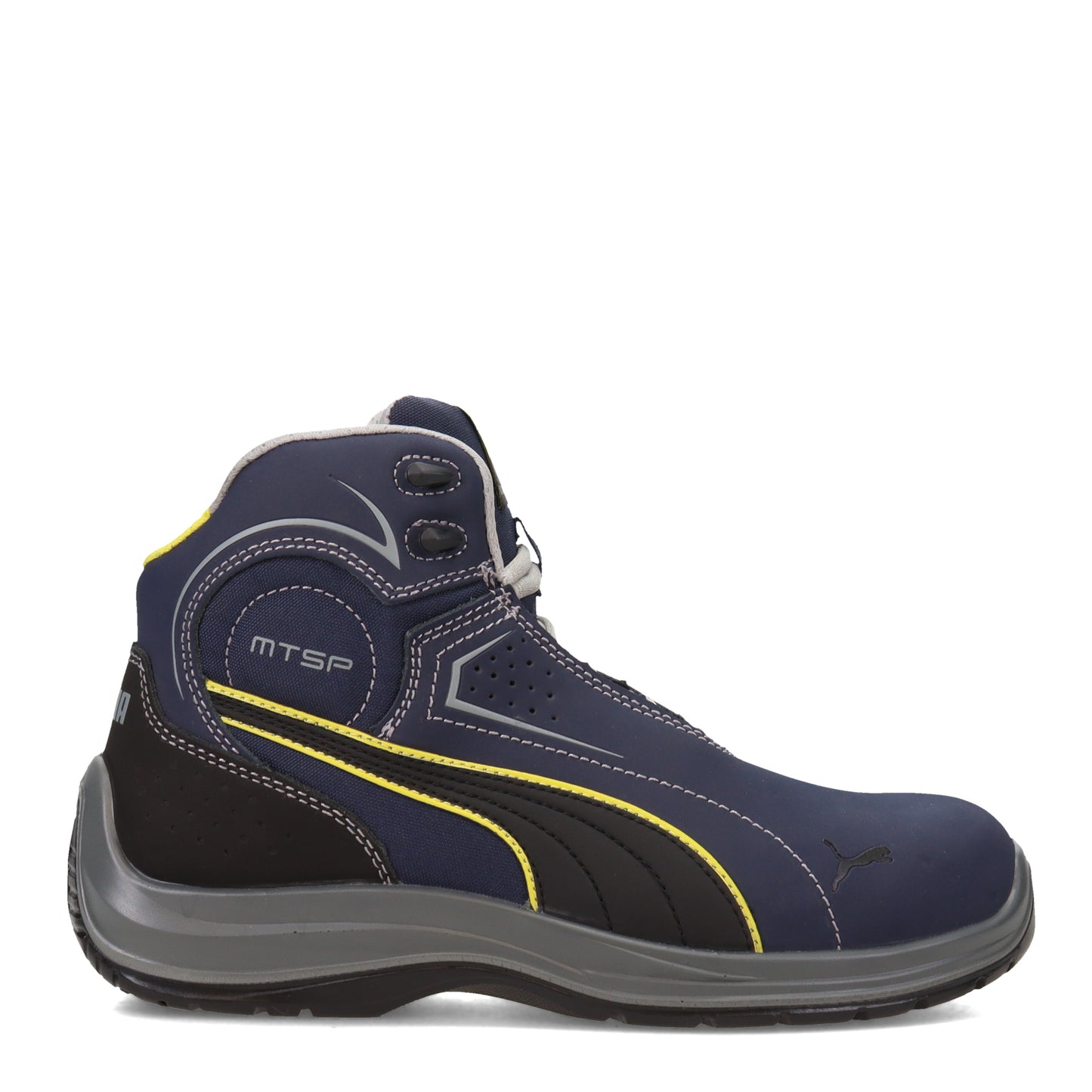 Peltz Shoes Men's PUMA Safety Touring Mid Boot BLUE 632635