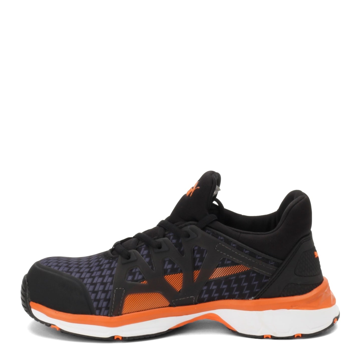 Peltz Shoes Men's Puma Rush 2.0 Mid SD Composite Toe Work Shoe BLACK ORANGE 633875