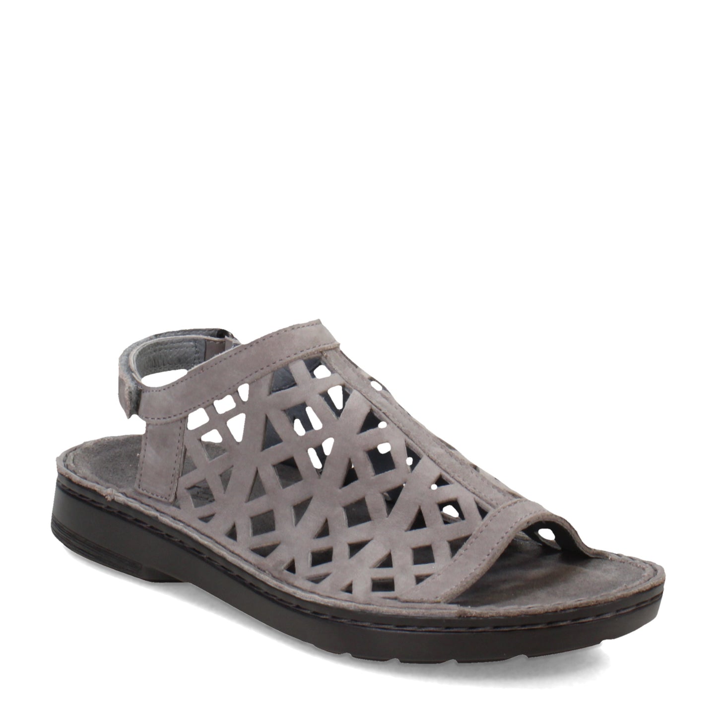 Peltz Shoes Women's Naot Amadora Sandal GREY NUBUCK 63417-BA8