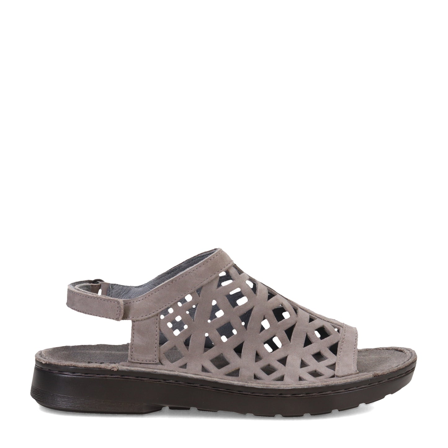 Peltz Shoes Women's Naot Amadora Sandal GREY NUBUCK 63417-BA8