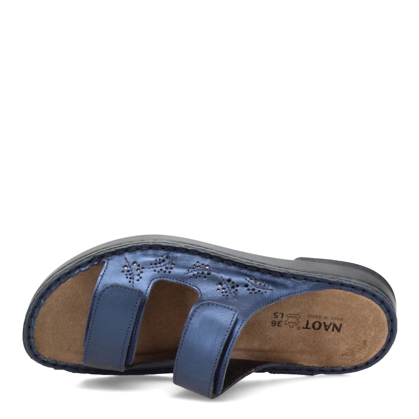 Peltz Shoes Women's Naot Transoco Sandal POLAR Blue 63422-PP4