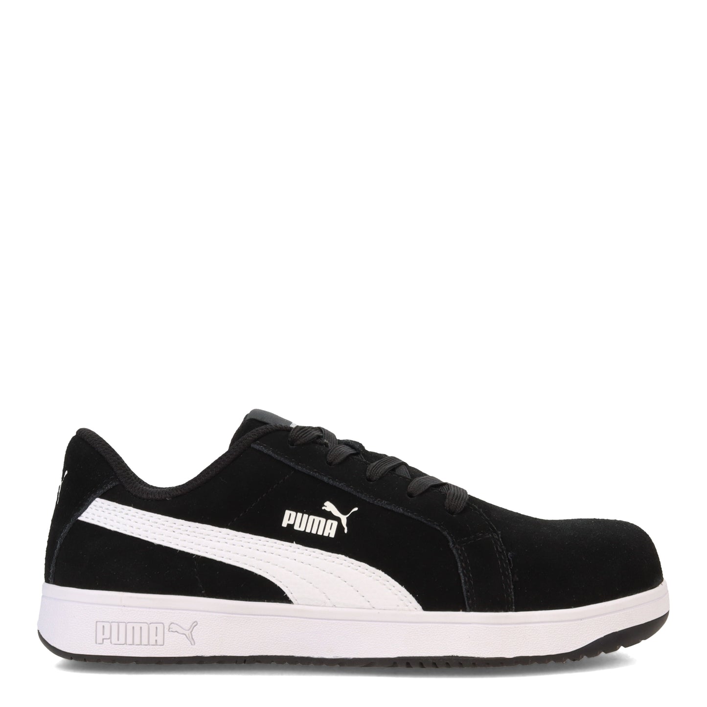 Peltz Shoes Women's Puma Iconic Suede Low Work Shoe BLACK 640115