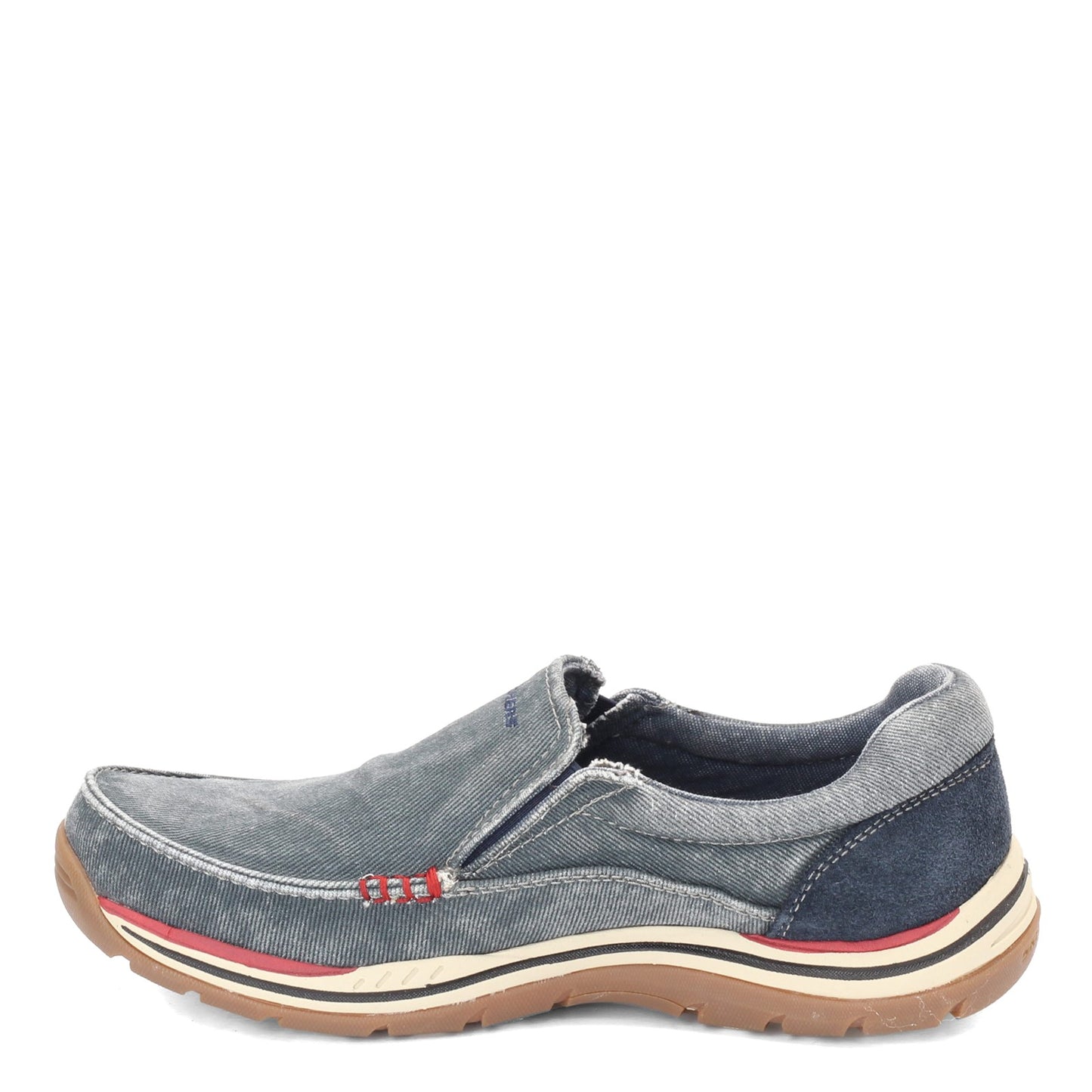 Peltz Shoes Men's Skechers Relaxed Fit: Expected - Avillo Slip-On NAVY 64109-NVY