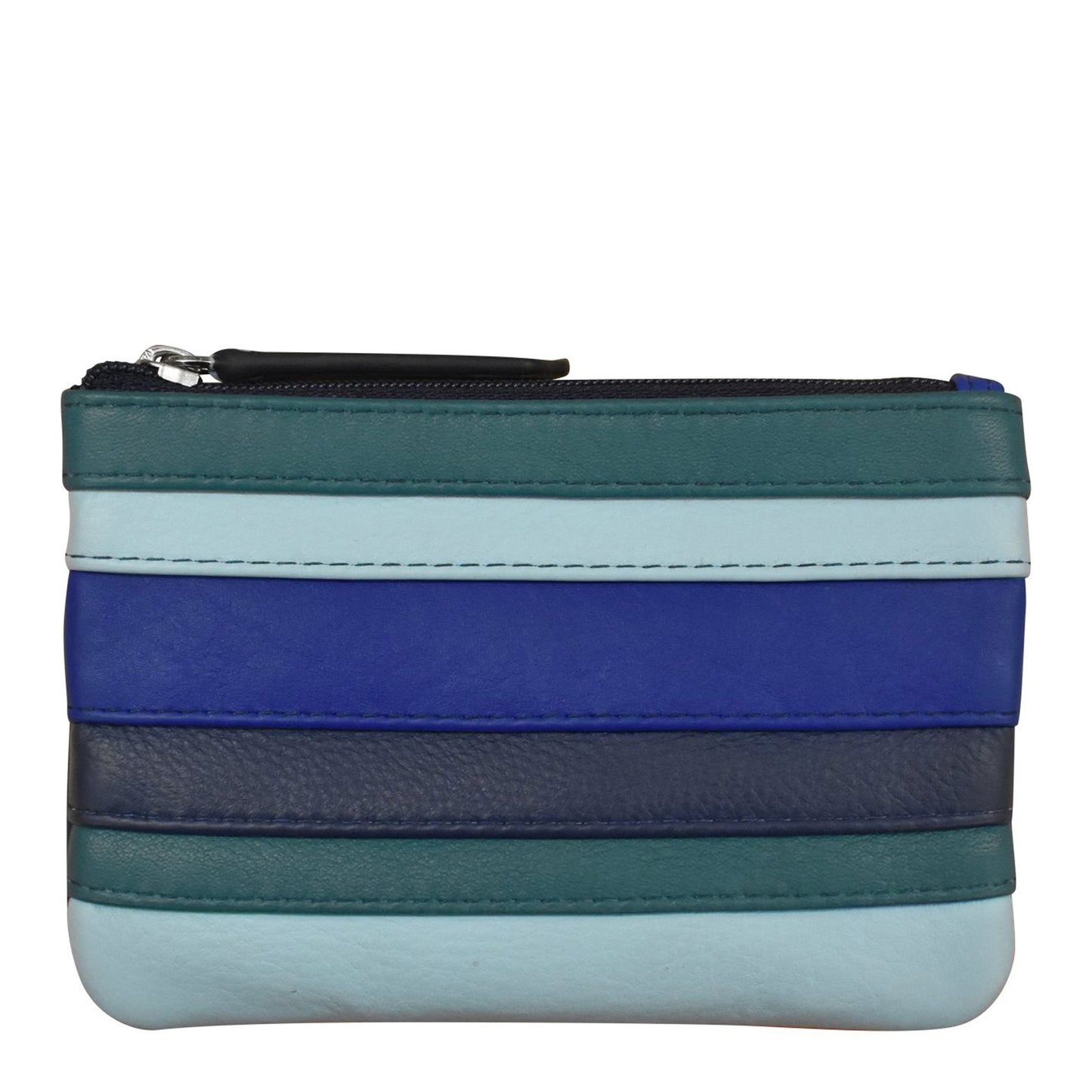 Peltz Shoes Women's ILI Coin Key Pouch Denim Multi 6413C-DENIM MUL