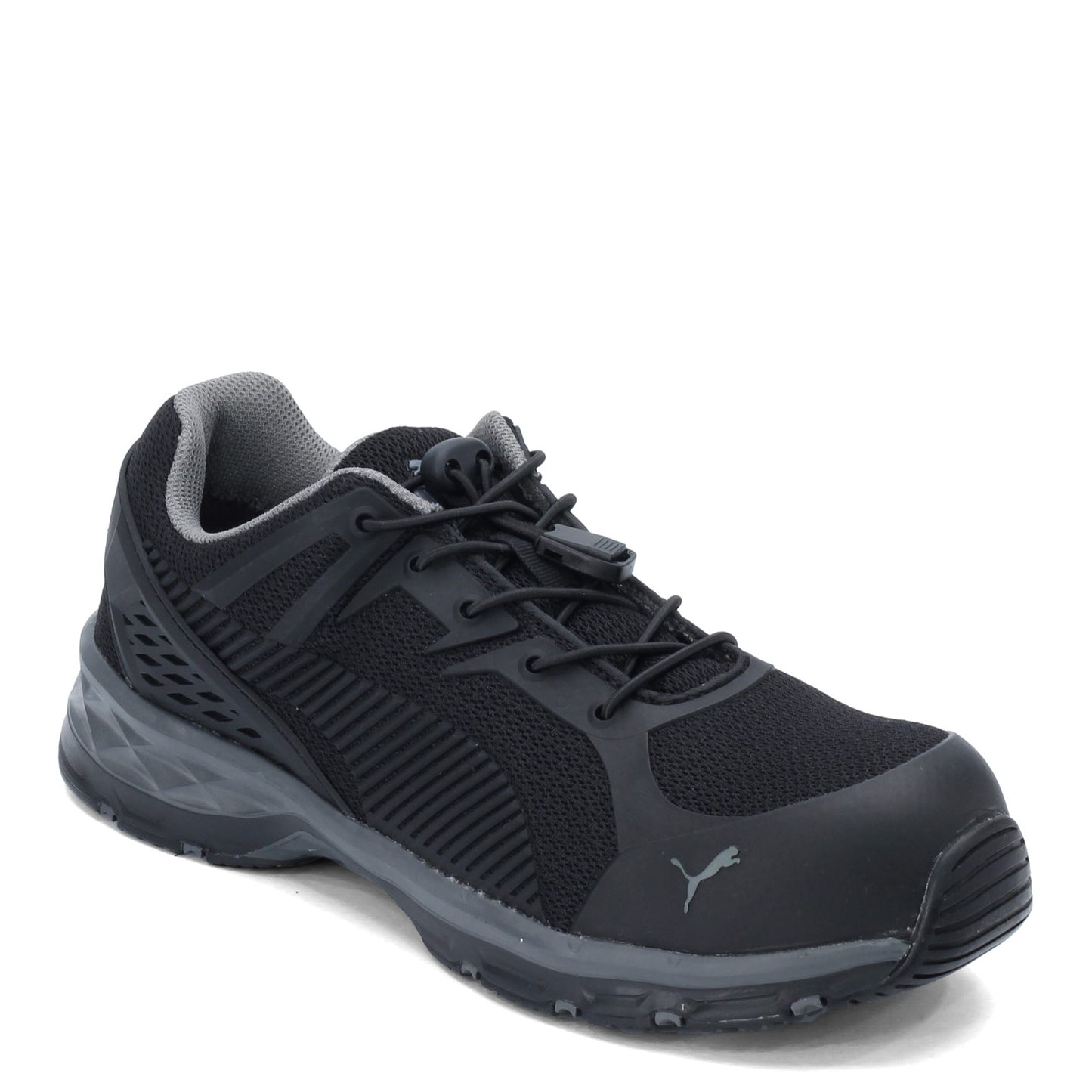 Peltz Shoes Men's Puma Fuse Motion Low Steel Toe Work Shoe BLACK 643835