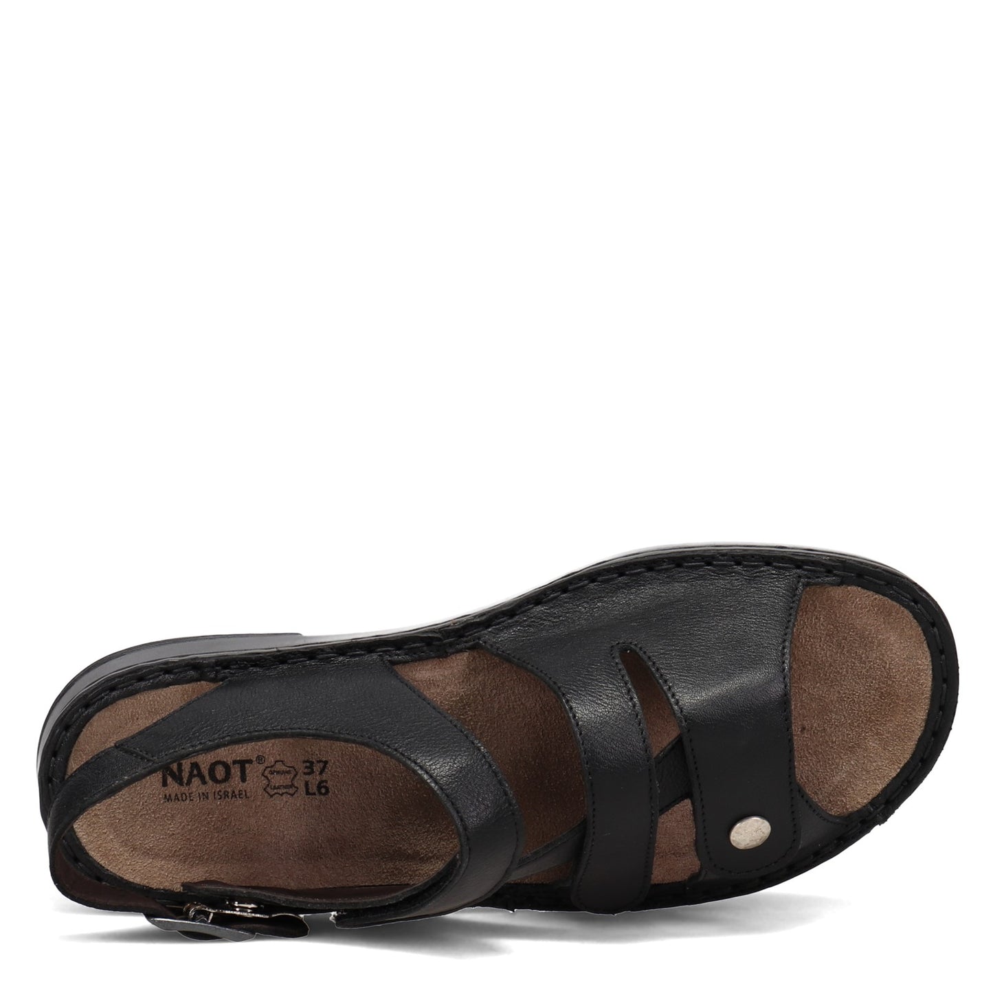Peltz Shoes Women's Naot Fleur Sandal Black 64402-BA6