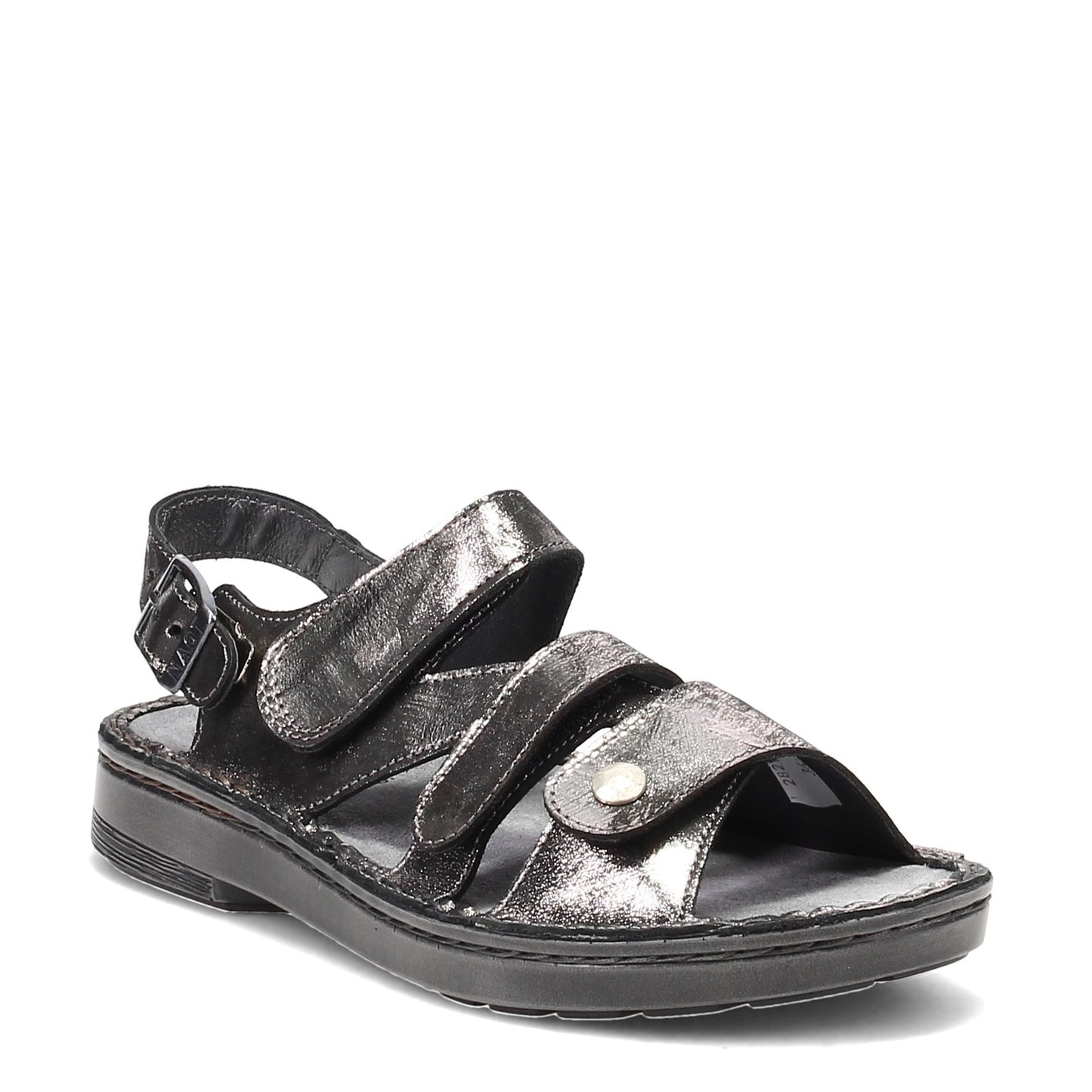 Peltz Shoes Women's Naot Fleur Sandal Black METALLIC 64402-BAB