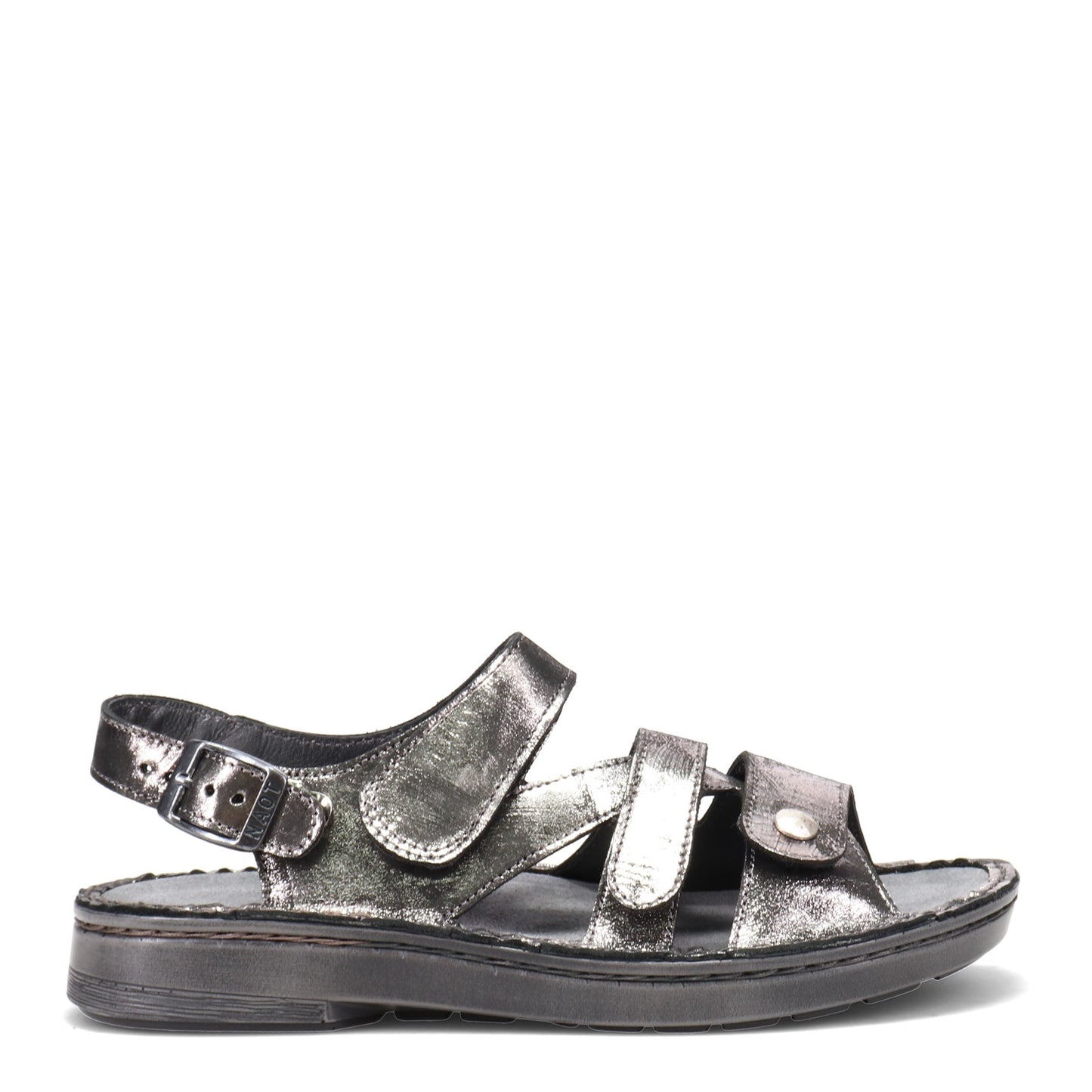 Peltz Shoes Women's Naot Fleur Sandal Black METALLIC 64402-BAB