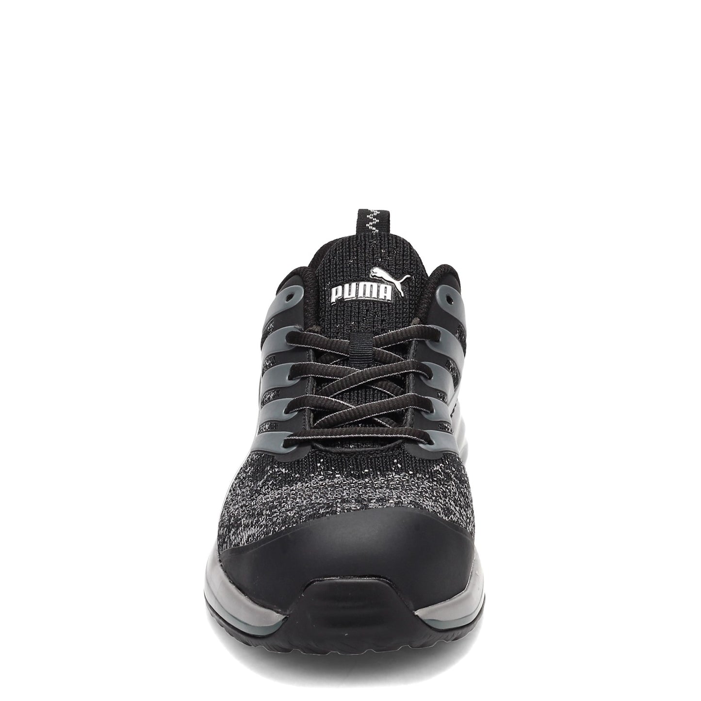 Peltz Shoes Men's Puma Safety Charge Low Work Shoe BLACK GREY 644545