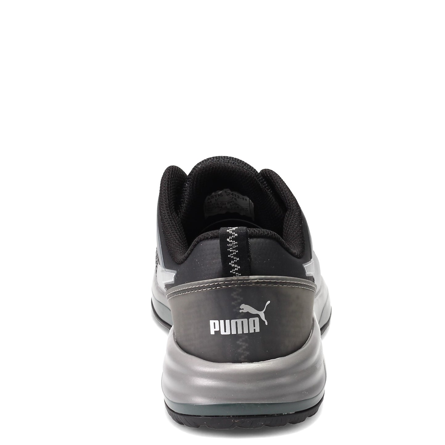 Peltz Shoes Men's Puma Safety Charge Low Work Shoe BLACK GREY 644545