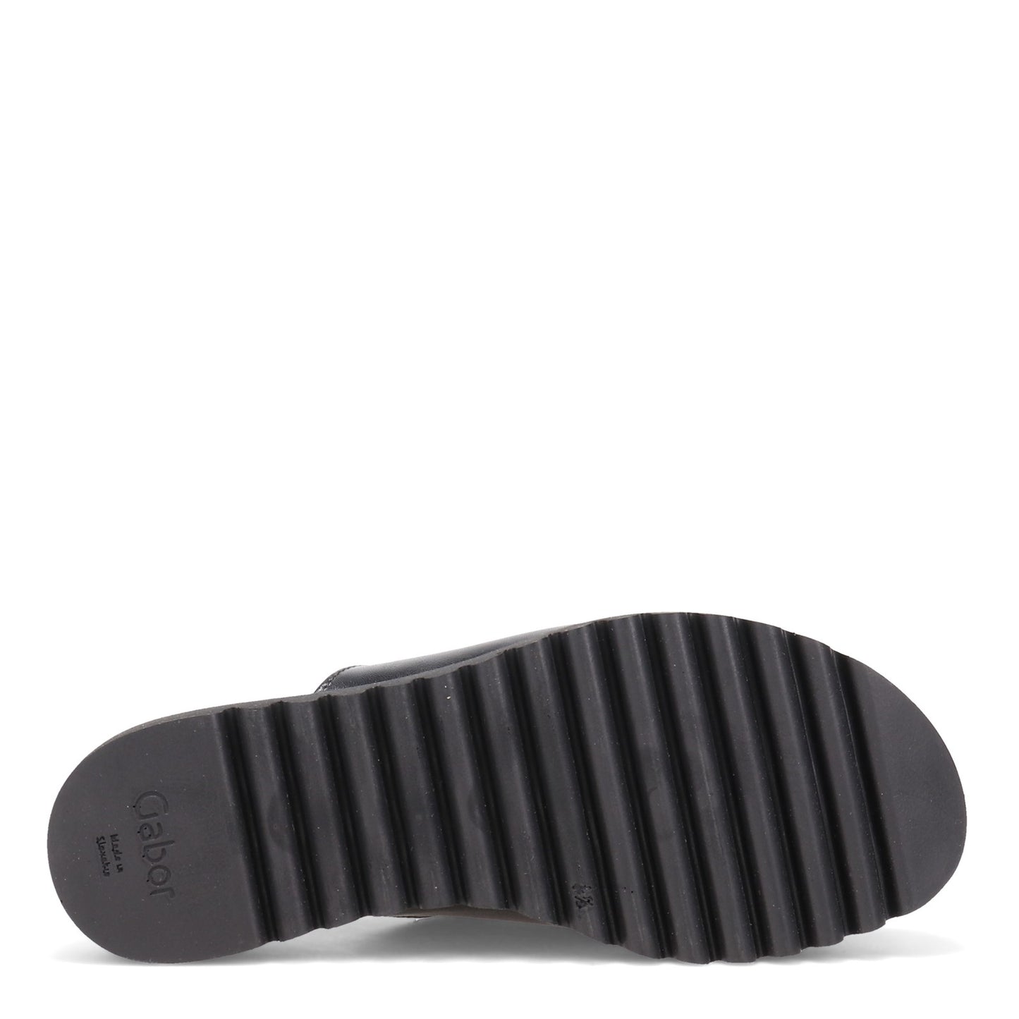 Peltz Shoes Women's Gabor Platform Slide 64.613 Sandal BLACK 64.613-27