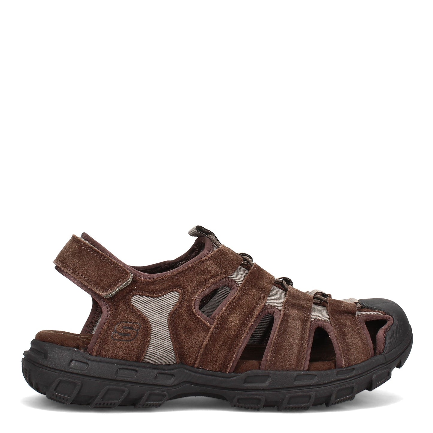 Peltz Shoes Men's Skechers Relaxed Fit: Conifer - Selmo Sandal BROWN 64641-BRN